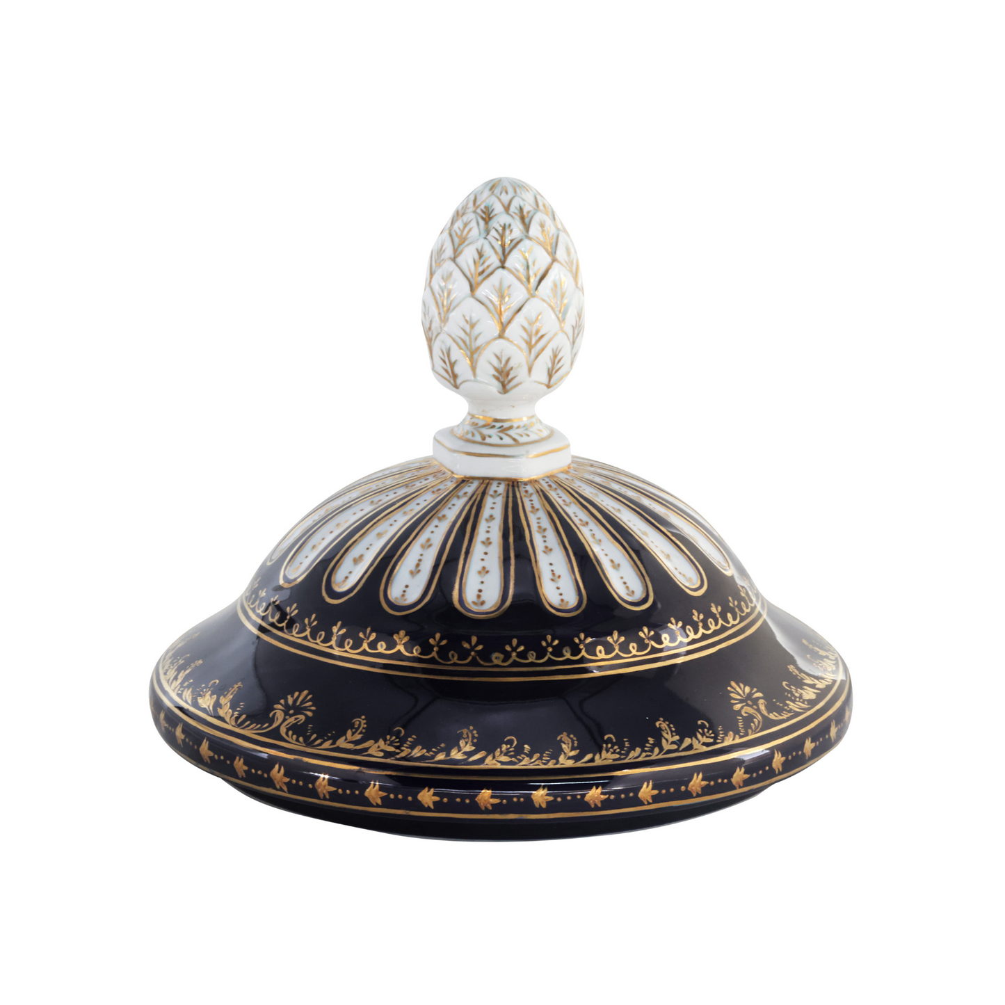 Hand Painted Rococo Style Nautical Porcelain Vase