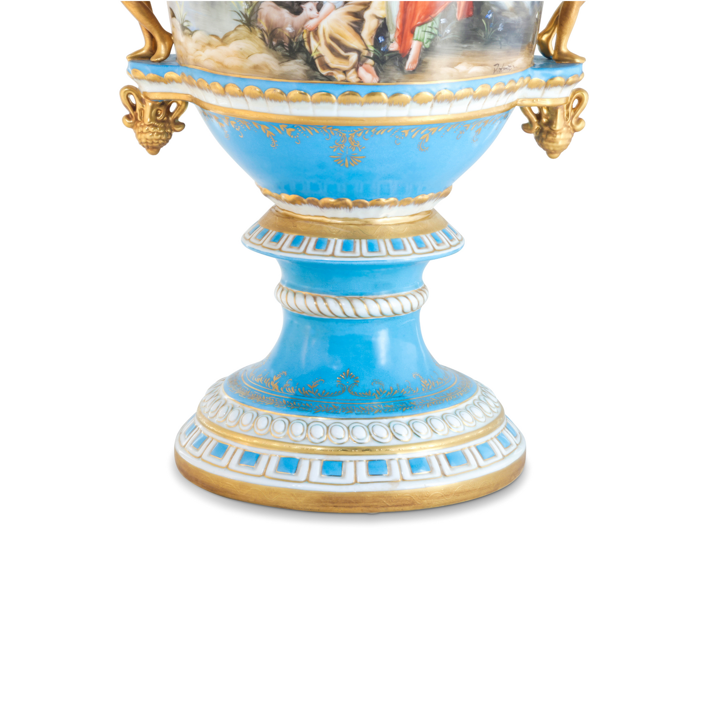Porcelain Lady Handle Urn