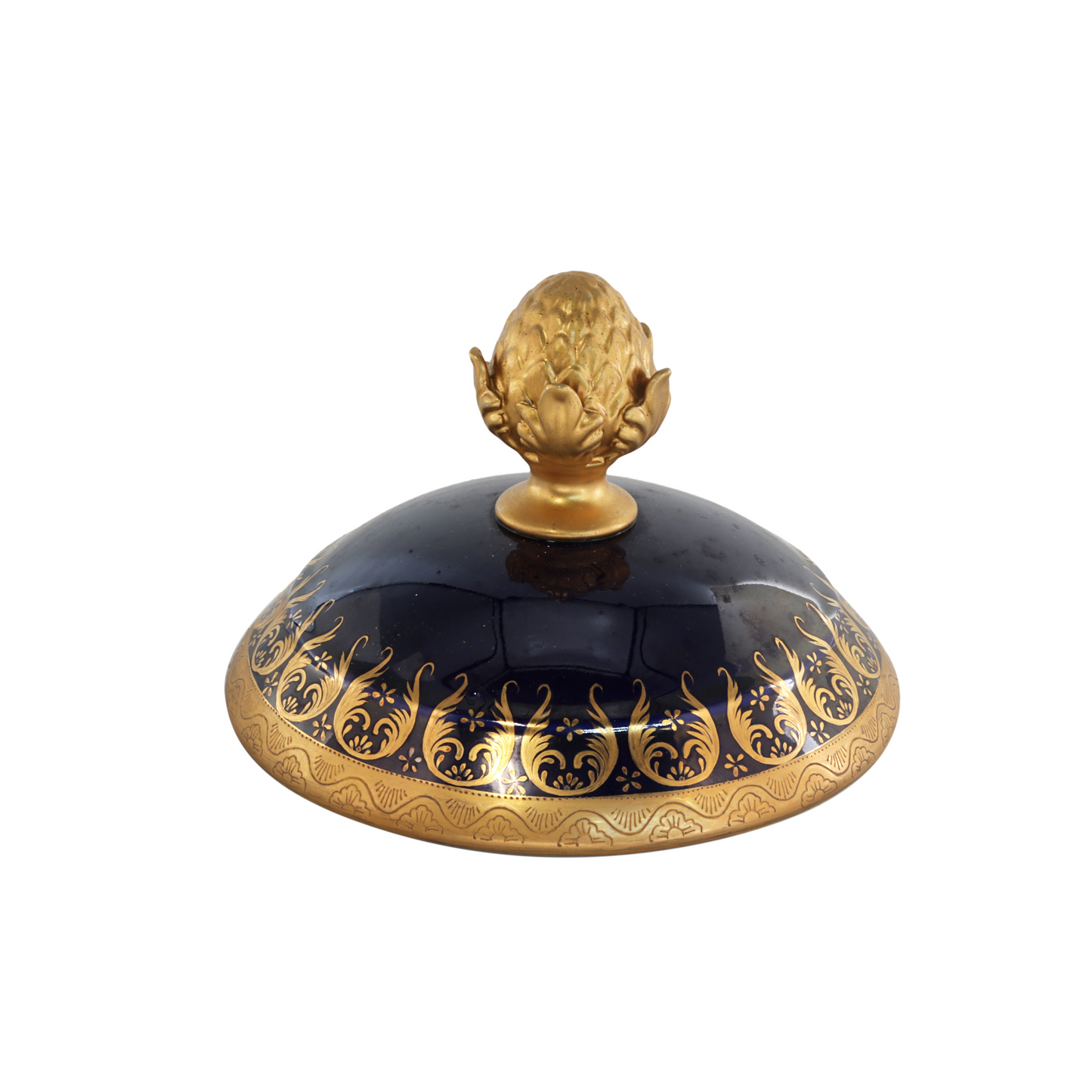 Gorgeous Hand-painted Porcelain And Bronze Vase