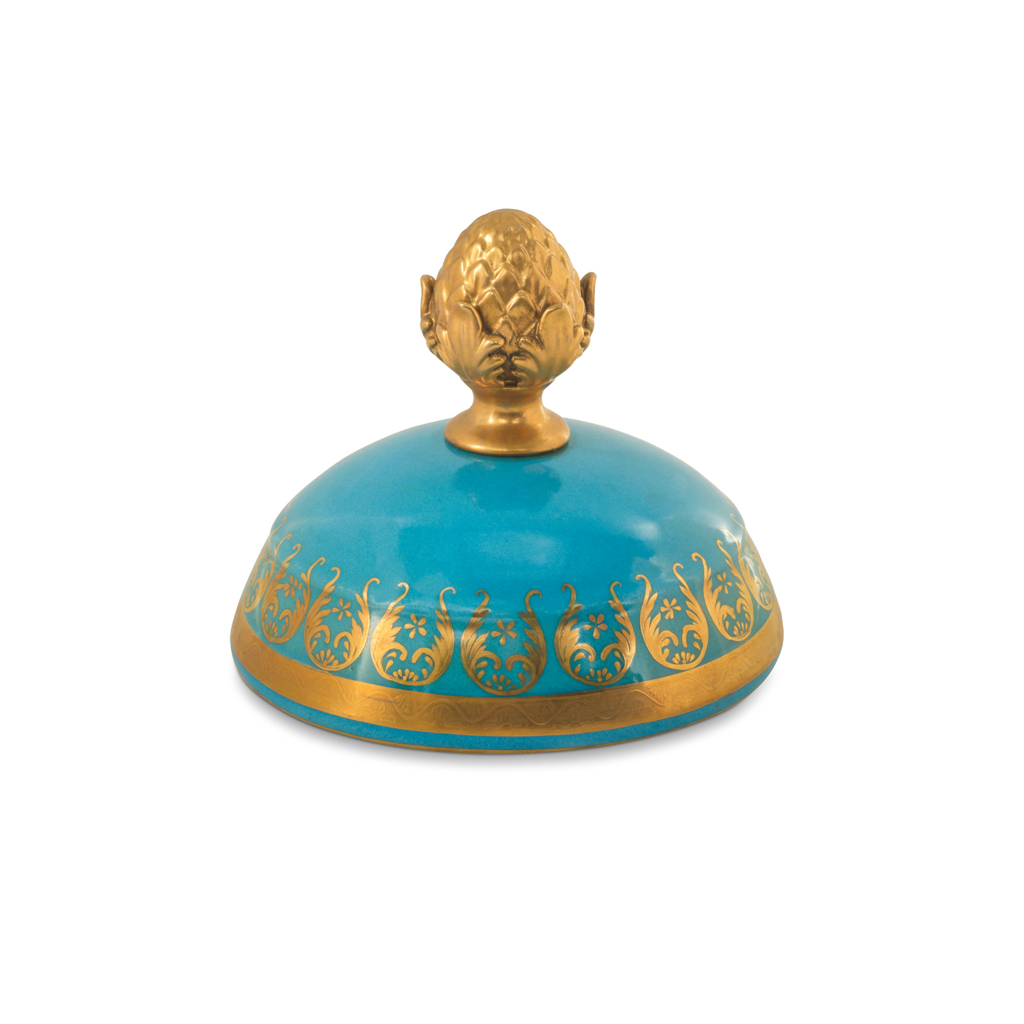 Gorgeous Hand-painted Porcelain And Bronze Vase