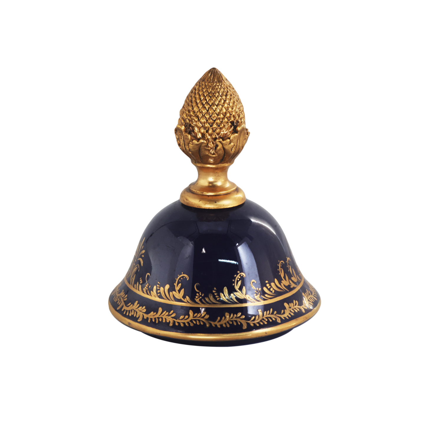 Hand-painted Bronze Handle Rococo Porcelain Vase