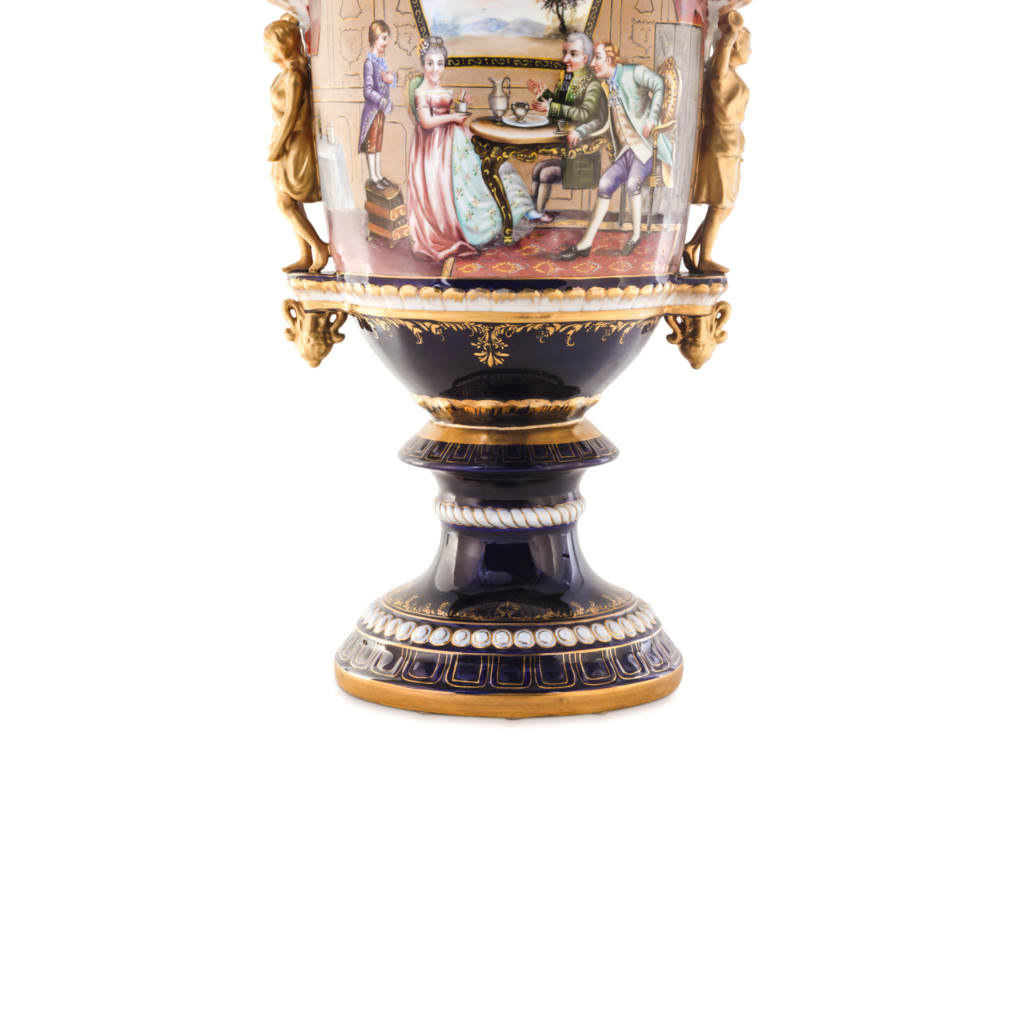 Porcelain Lady Handle Urn