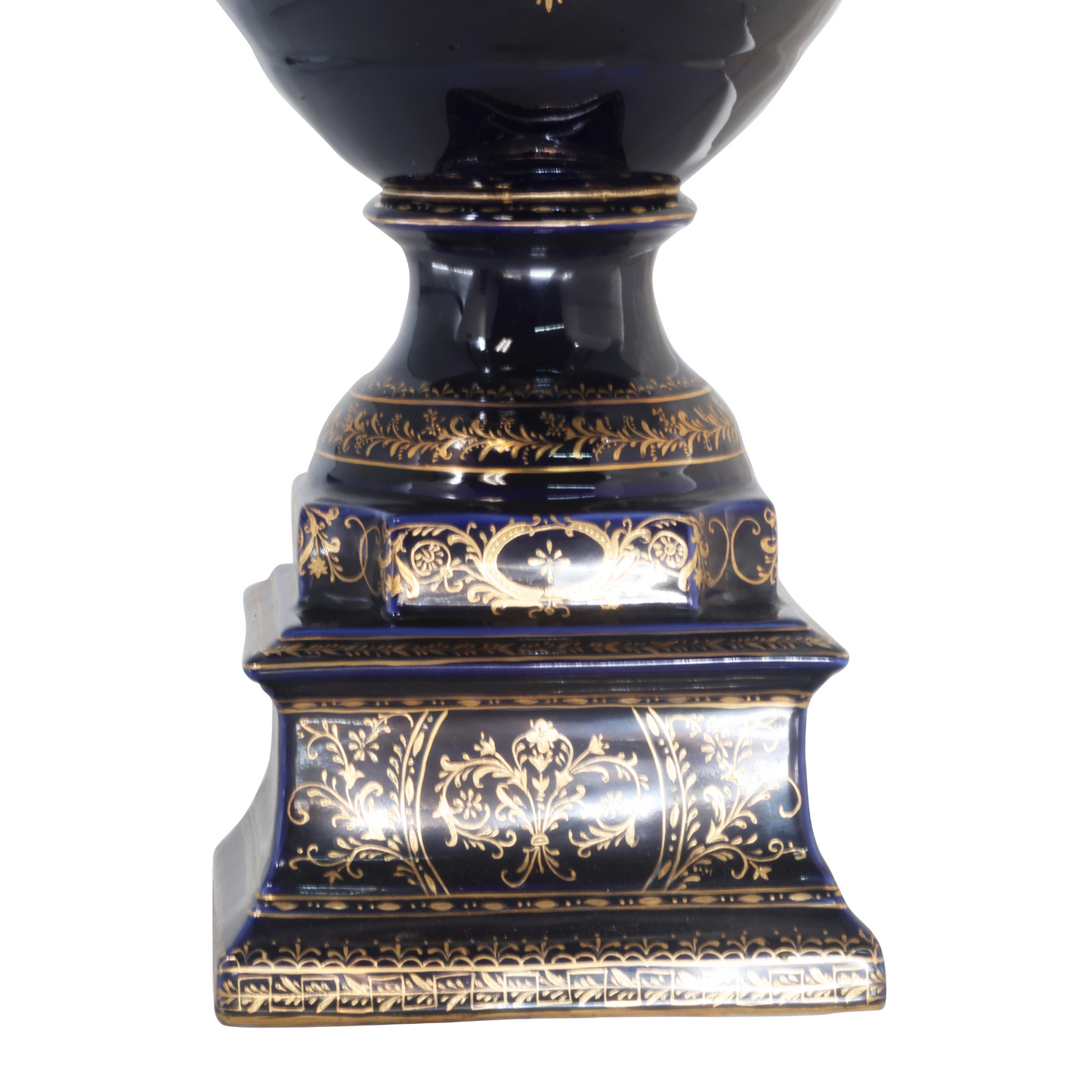 Gorgeous Hand-painted Porcelain And Bronze Vase