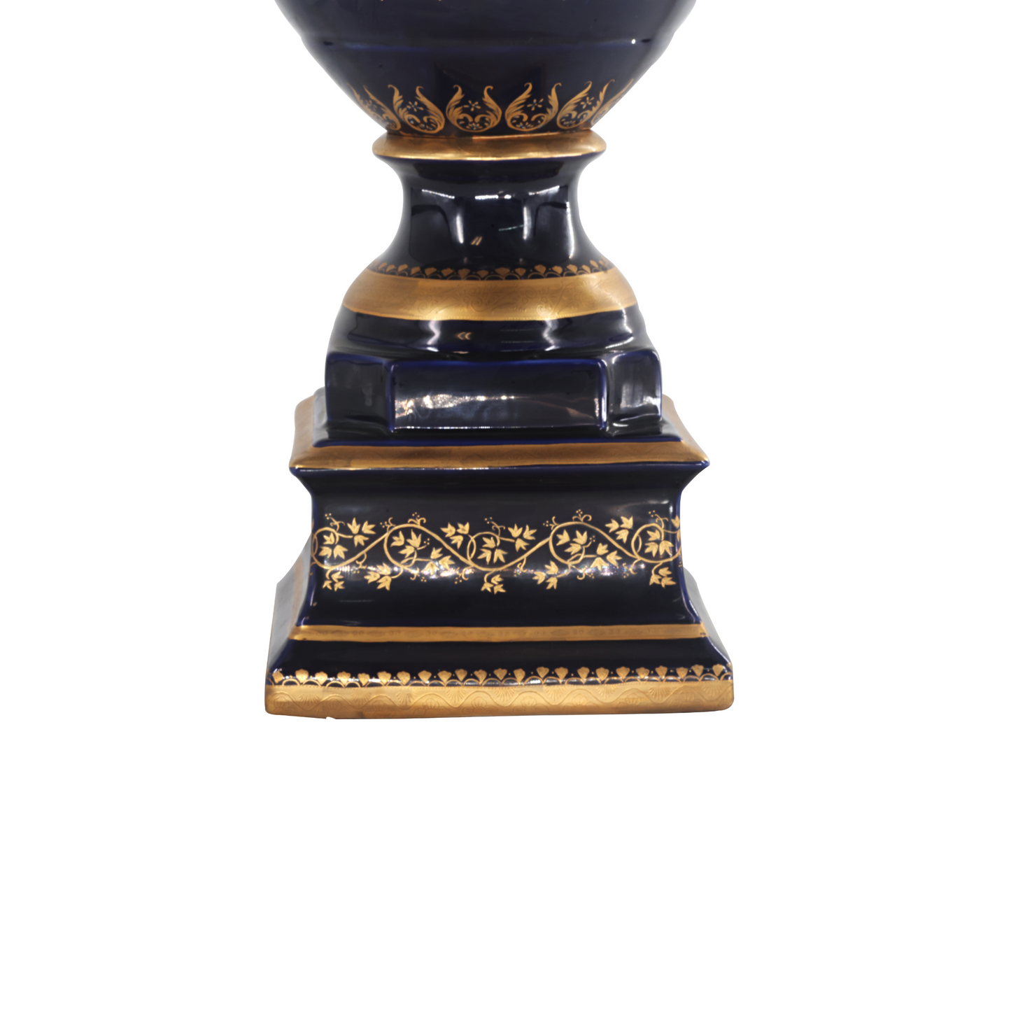 Gorgeous Hand-painted Porcelain And Bronze Vase