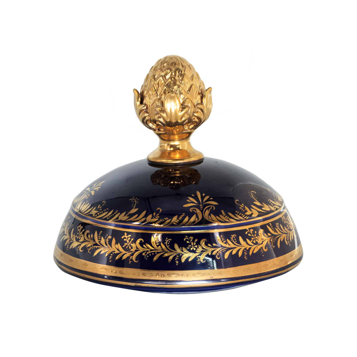 Gorgeous Hand-painted Porcelain And Bronze Vase
