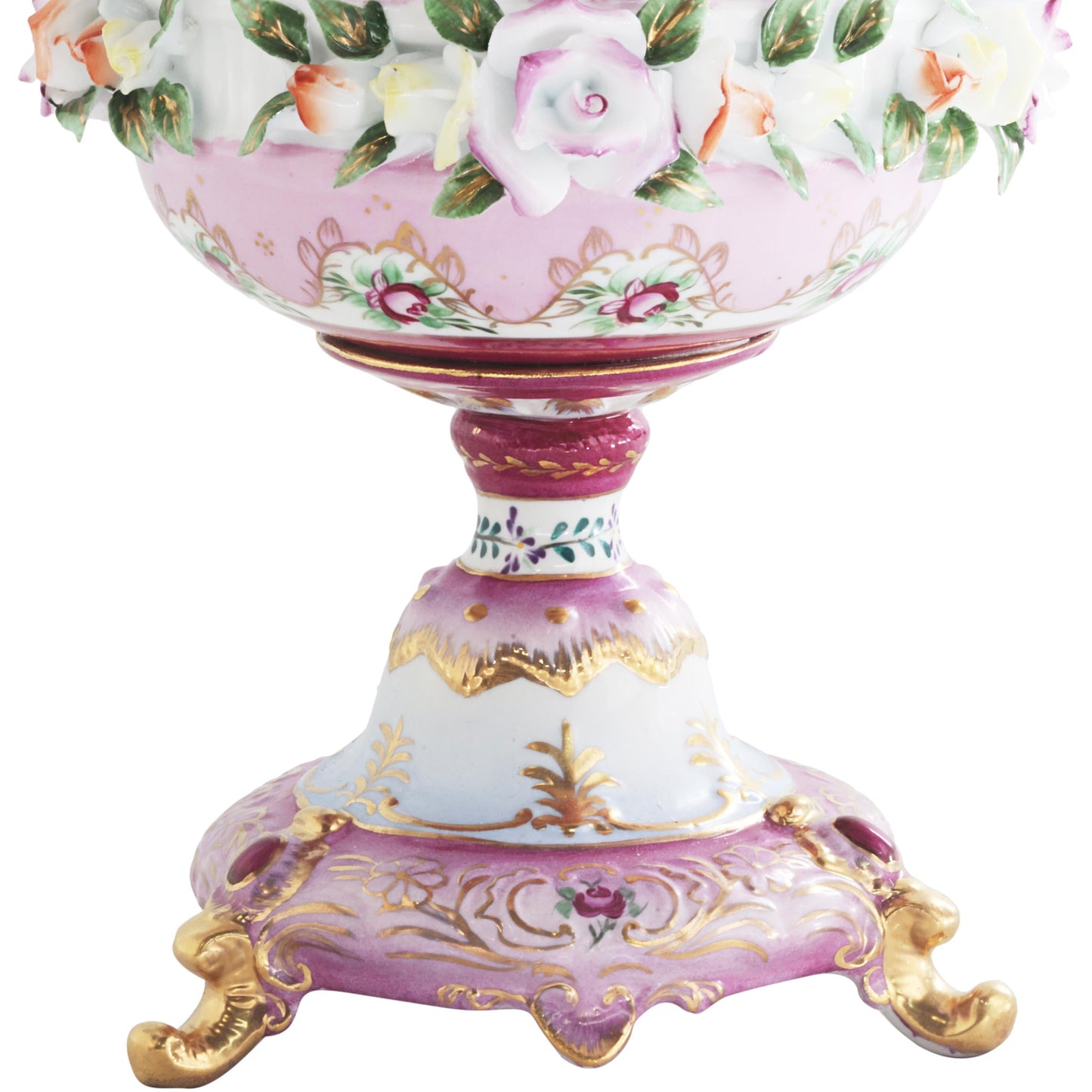 Small Hand-painted Pink Floral Bowl