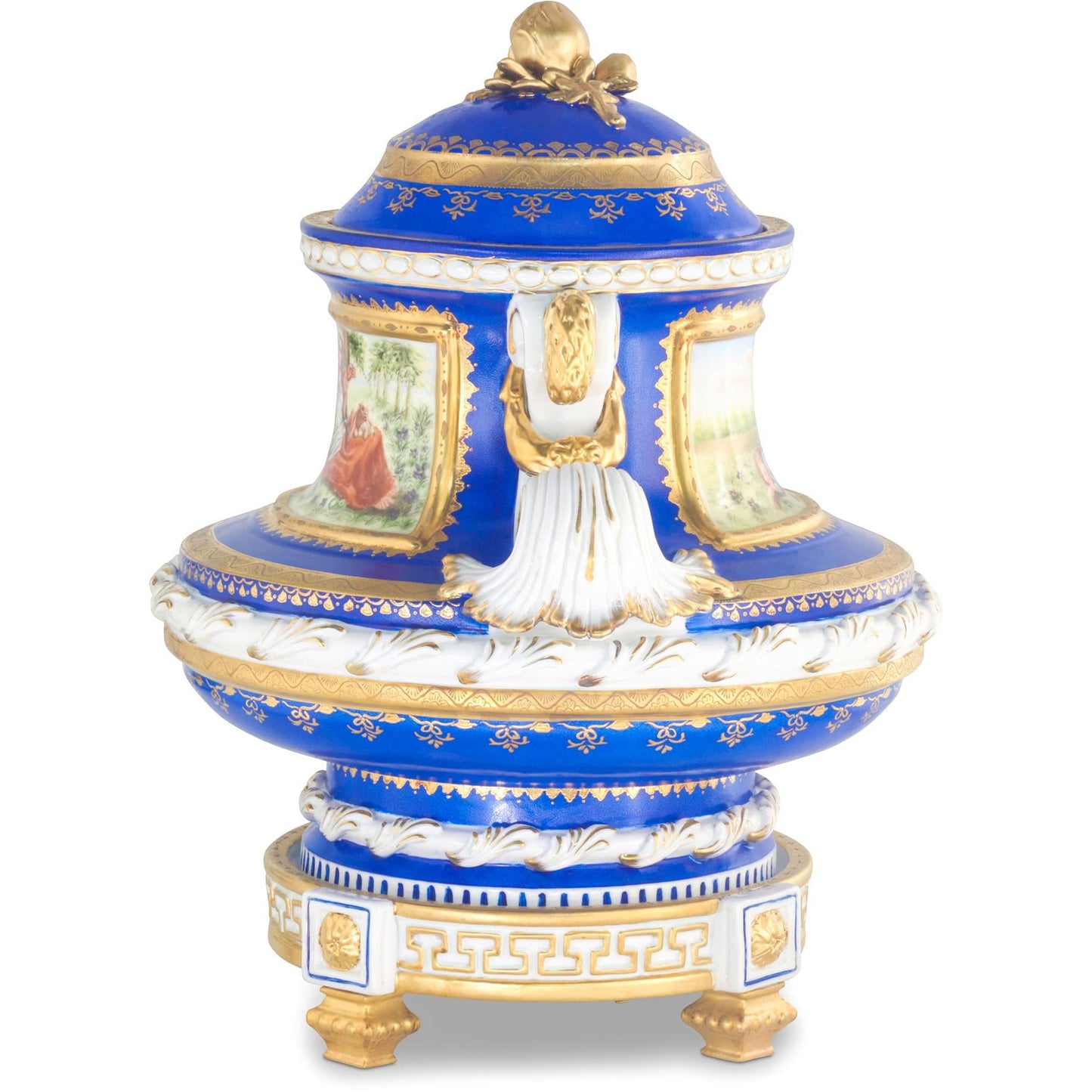 Hermosa Jarra de Porcelana Pintada a Mano