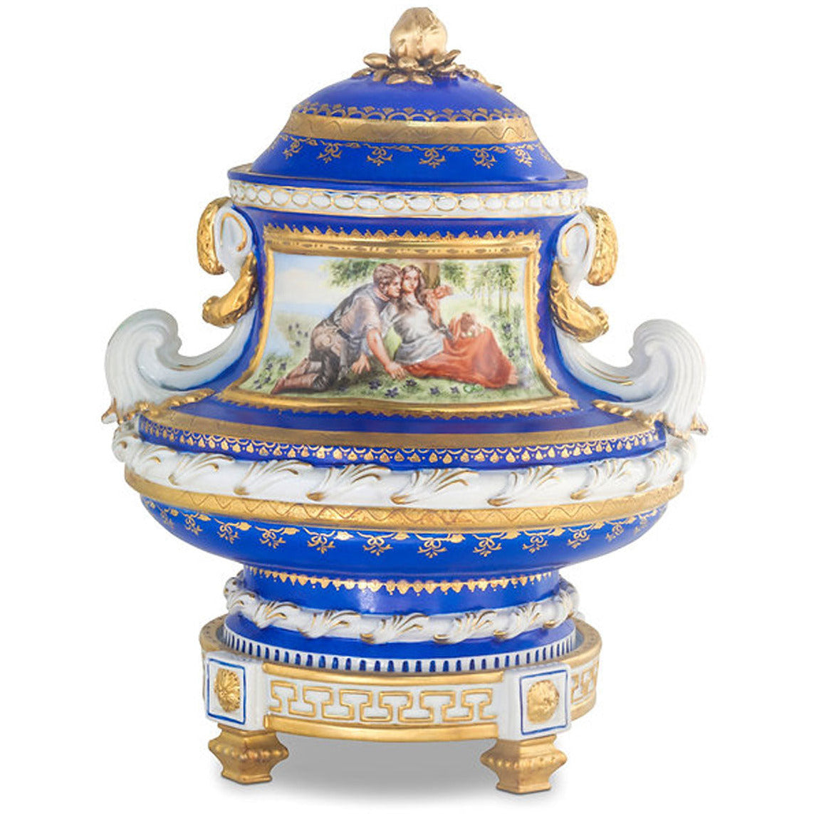 Hermosa Jarra de Porcelana Pintada a Mano