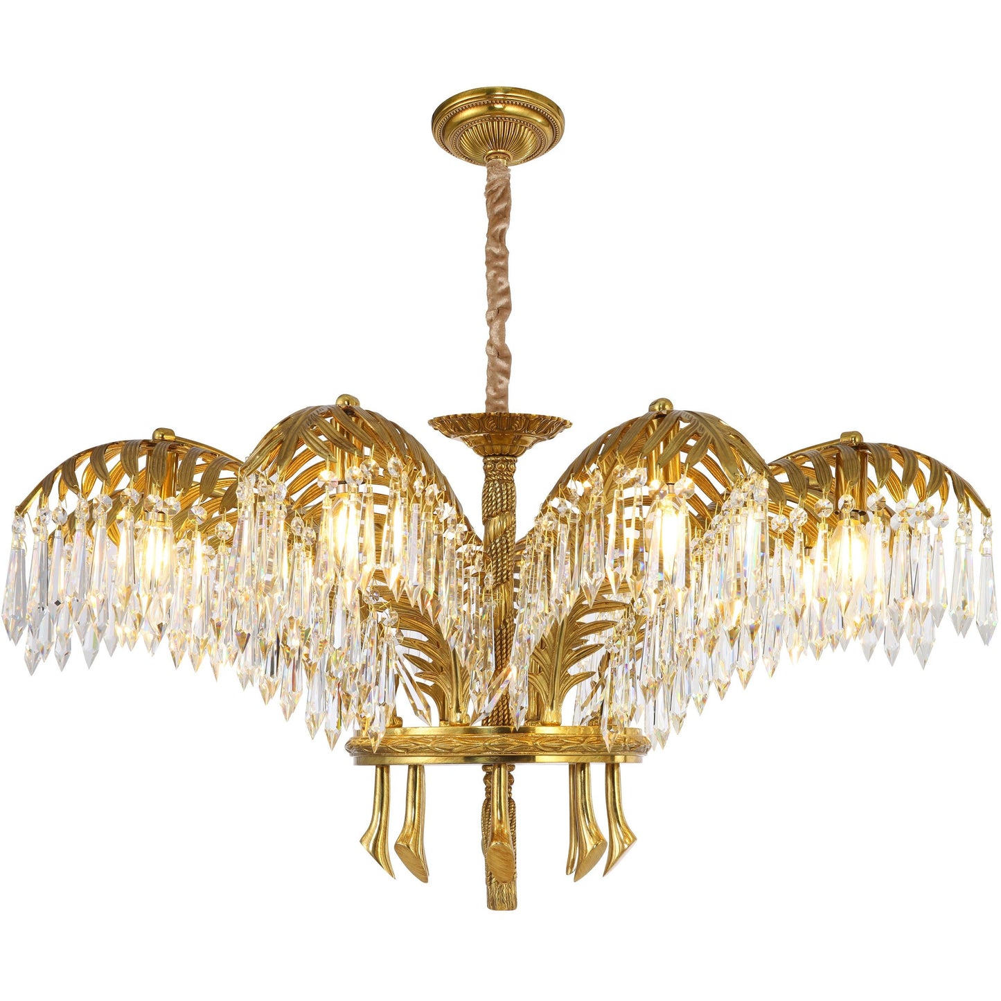 DECOELEVEN ™ Art Deco Style Palm Branch Chandelier