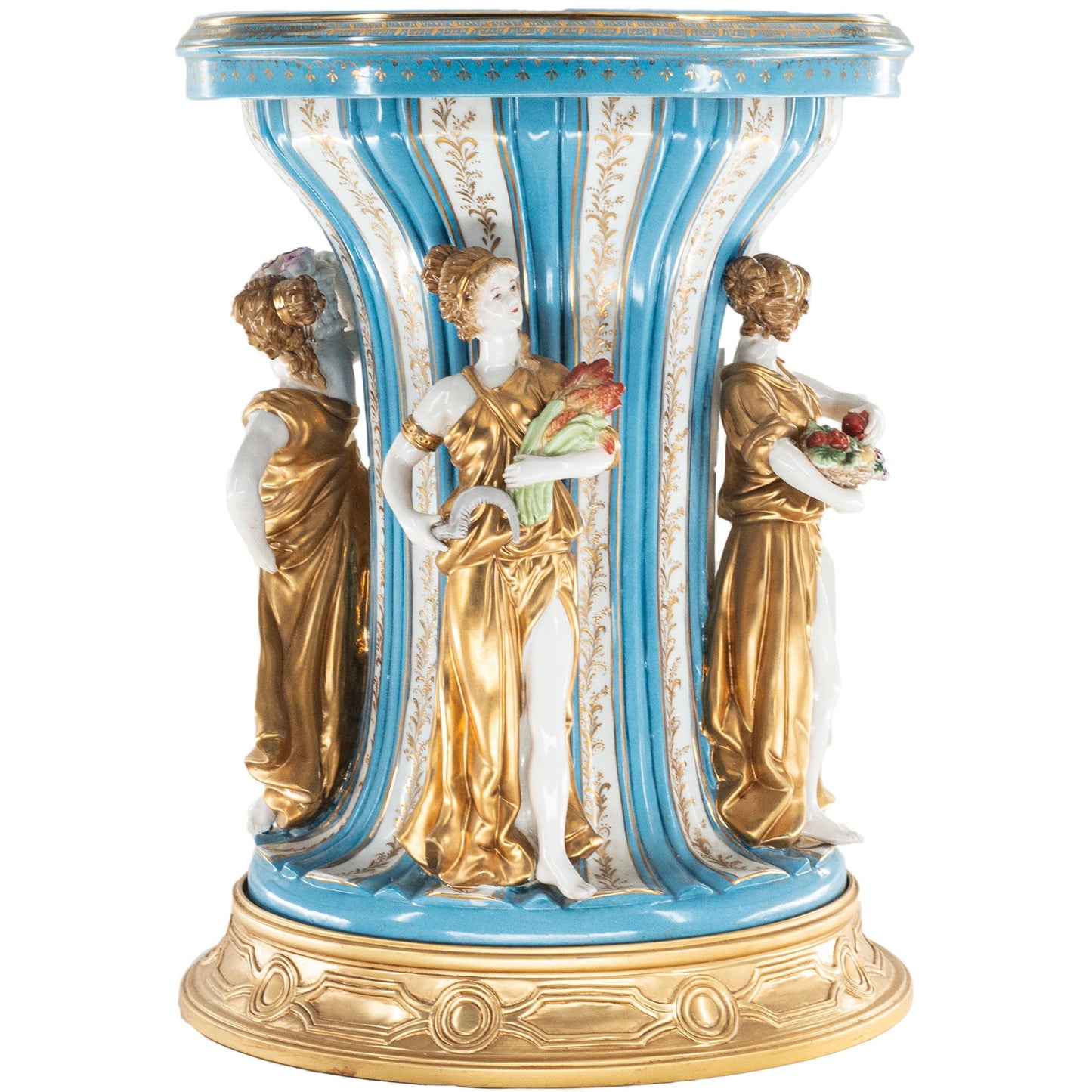 Three Muses Hand-painted Porcelain Chair
