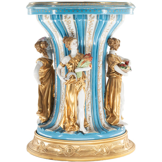 Three Muses Hand-painted Porcelain Chair