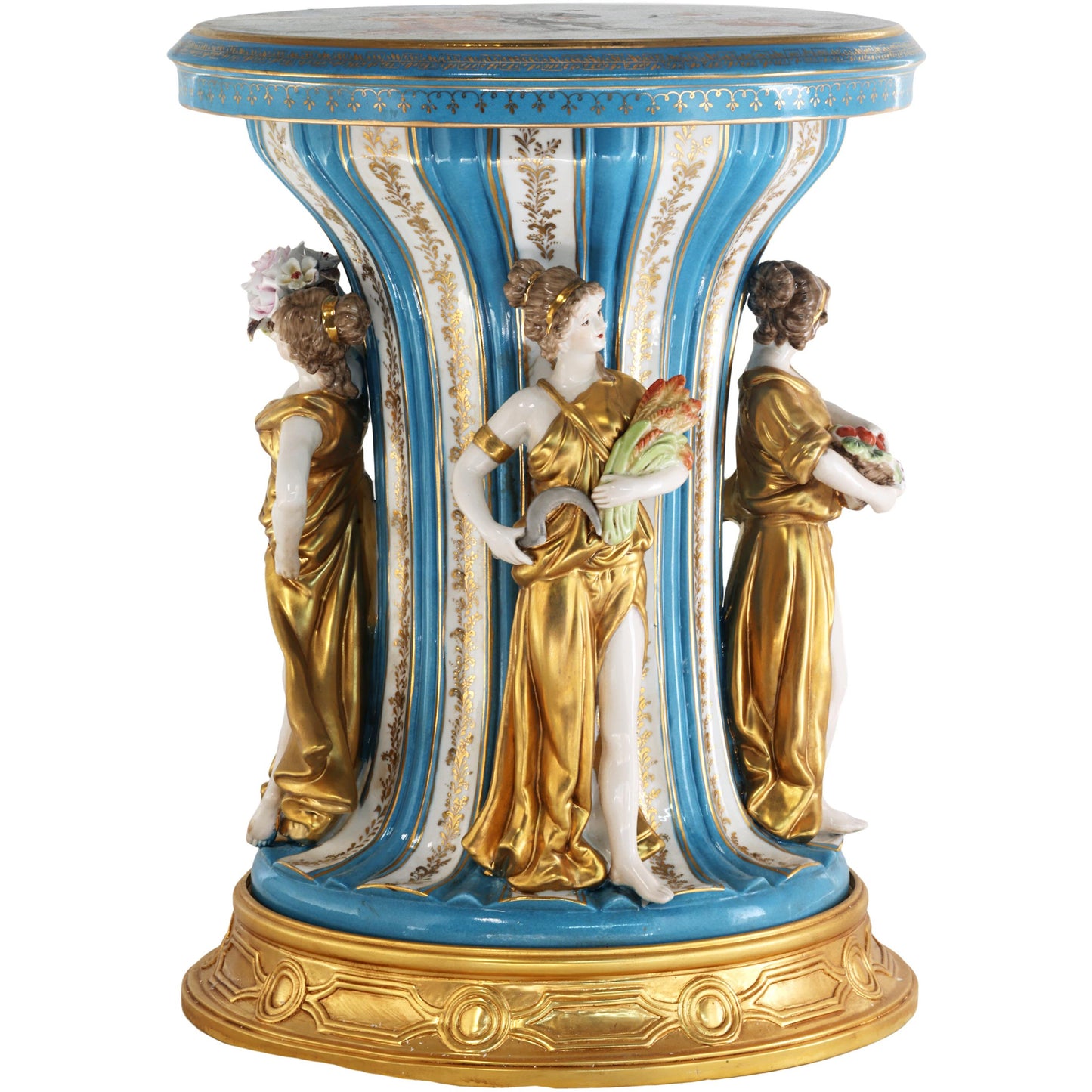 Three Muses Hand-painted Porcelain Chair