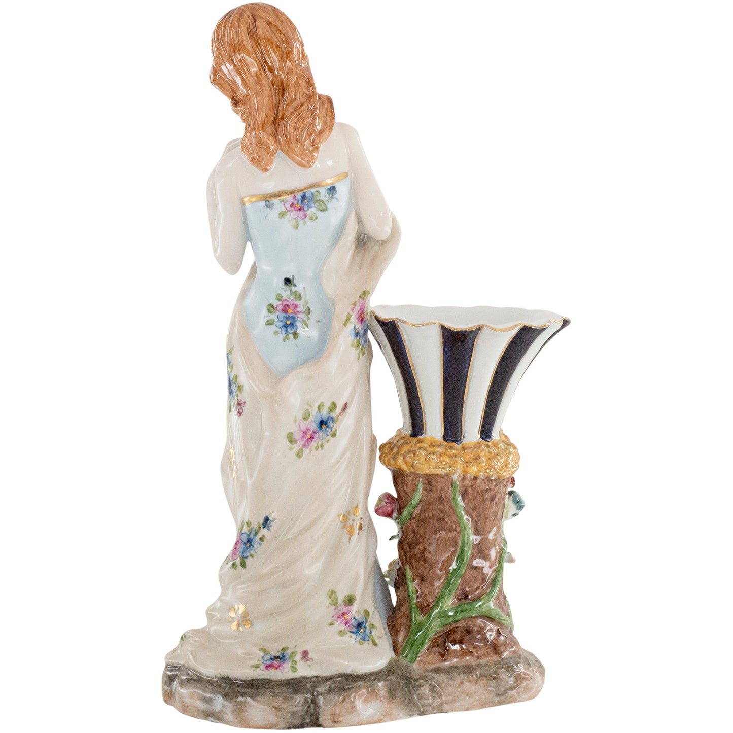 Florero de estatuilla de señora