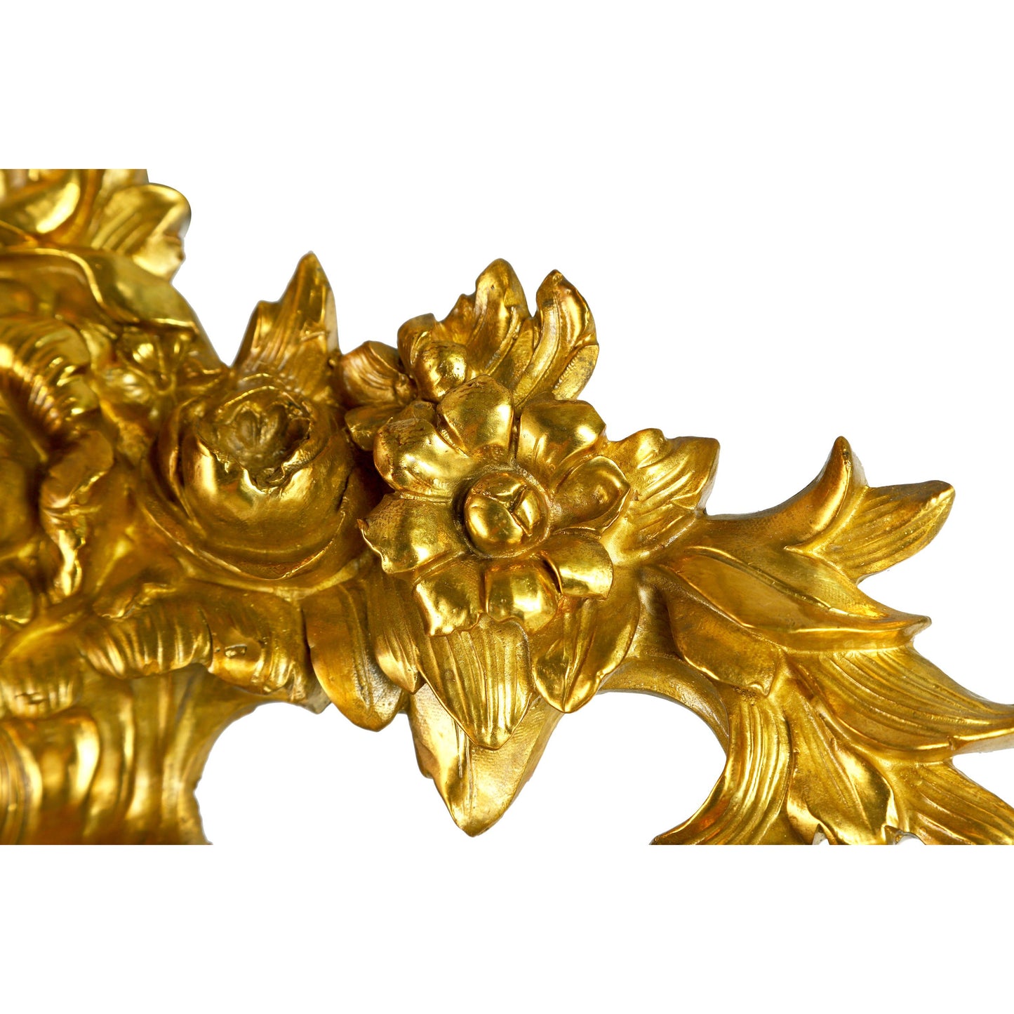 DECOELEVEN ™ Louis XV Style Mirror With Bronze & Porcelain
