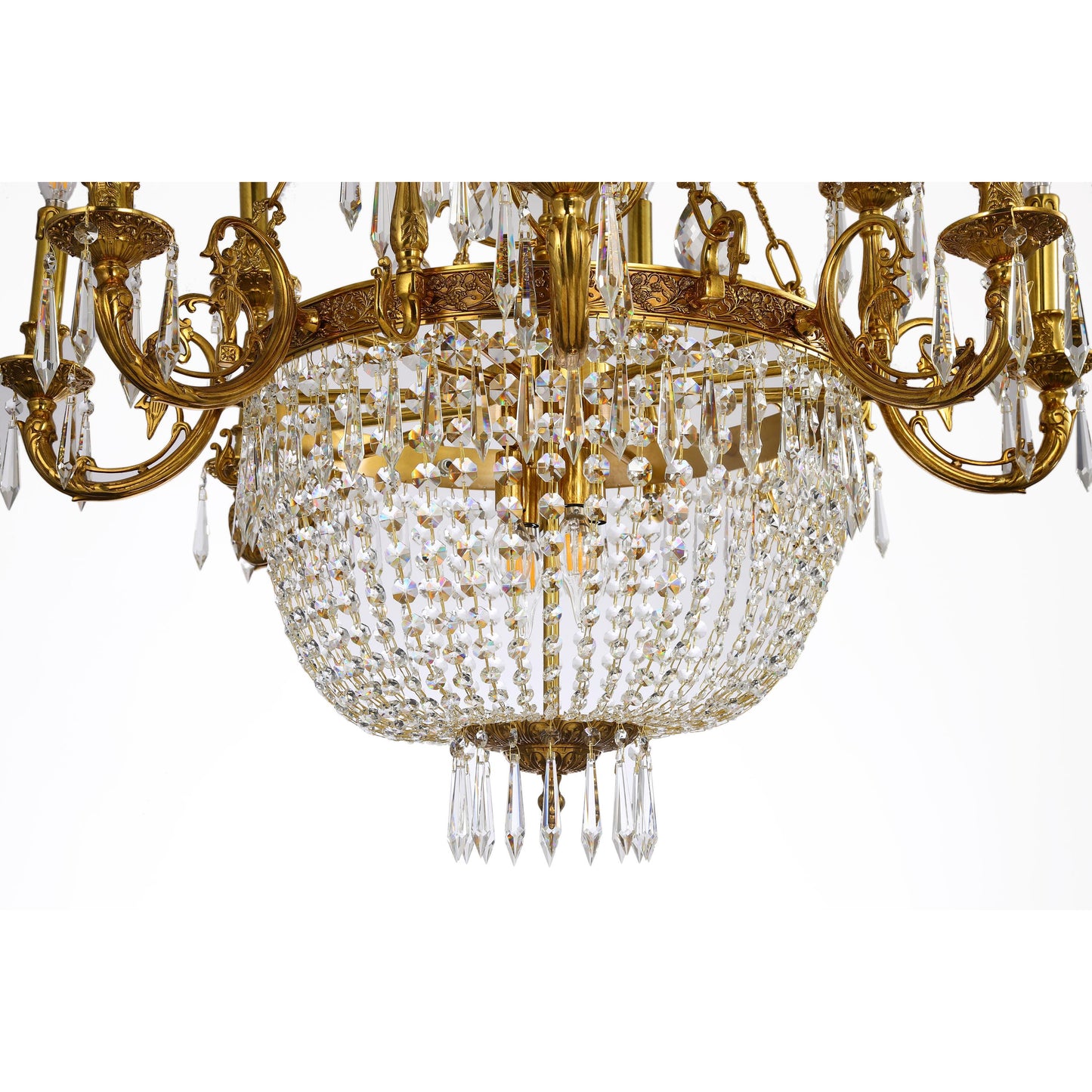 Empire Style Basket Chandelier
