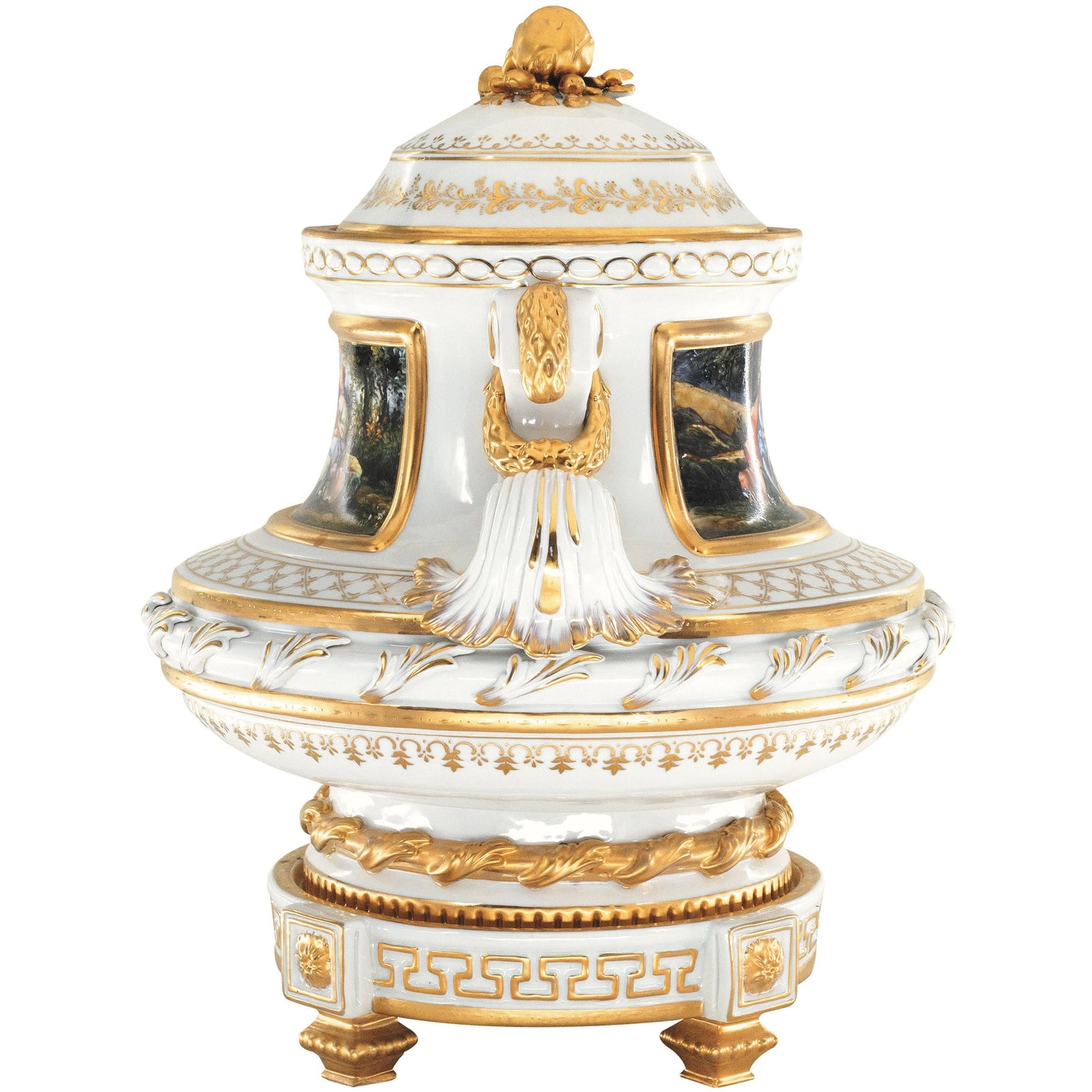 Hermosa Jarra de Porcelana Pintada a Mano