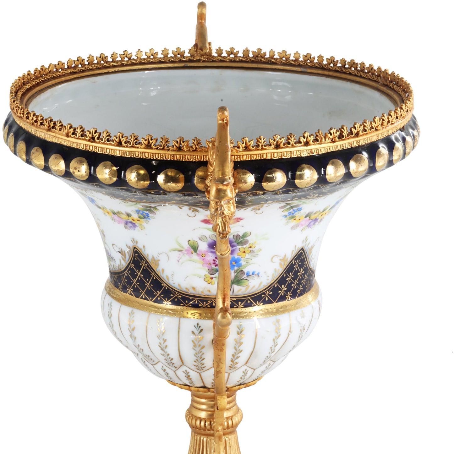 Vine Handle Porcelain Serving Bowl