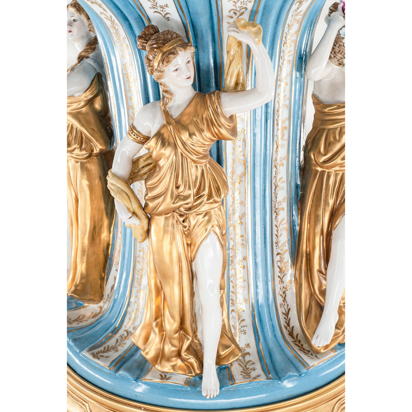 Three Muses Hand-painted Porcelain Chair