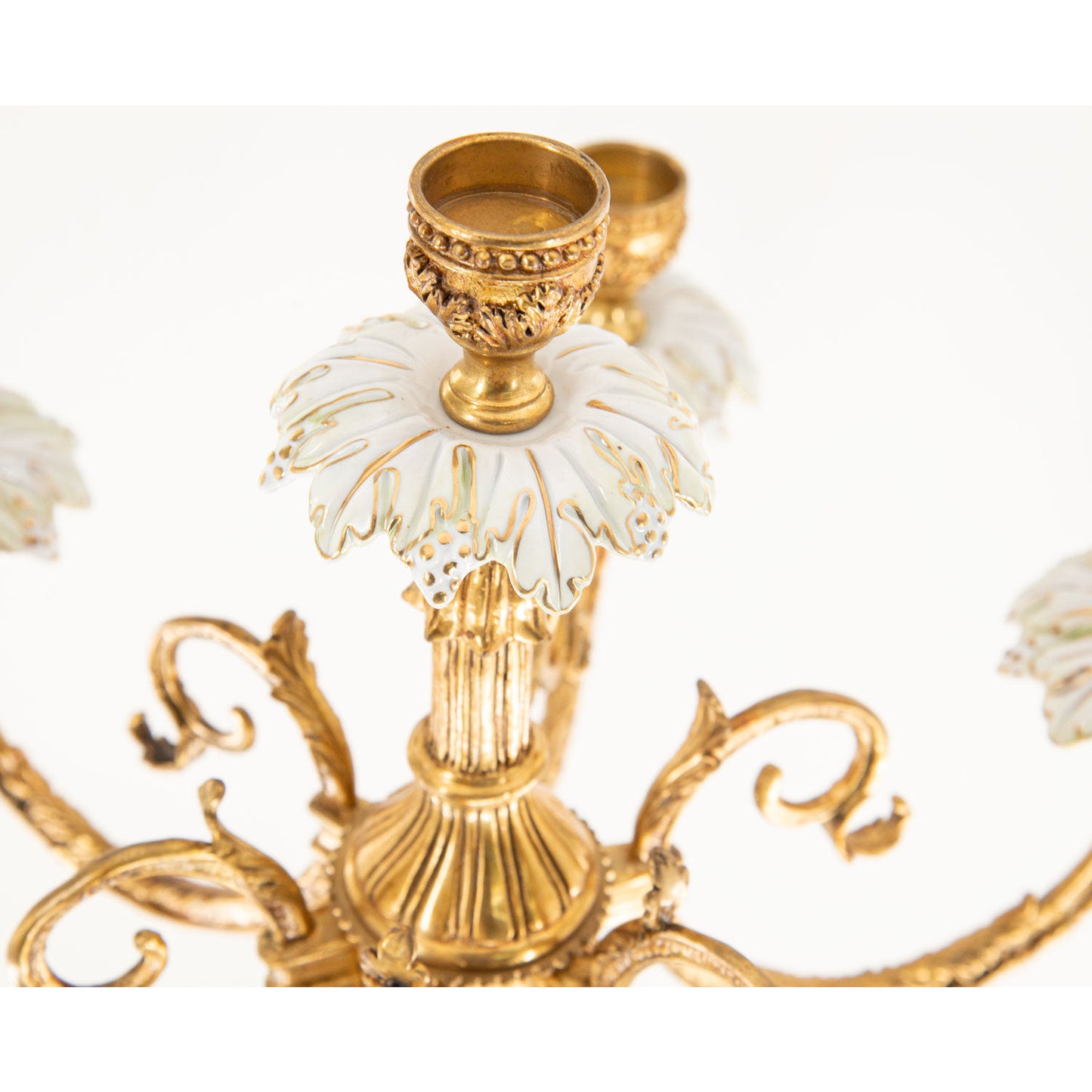 Bronze Hand-Painted Seven Cup Candle Holder