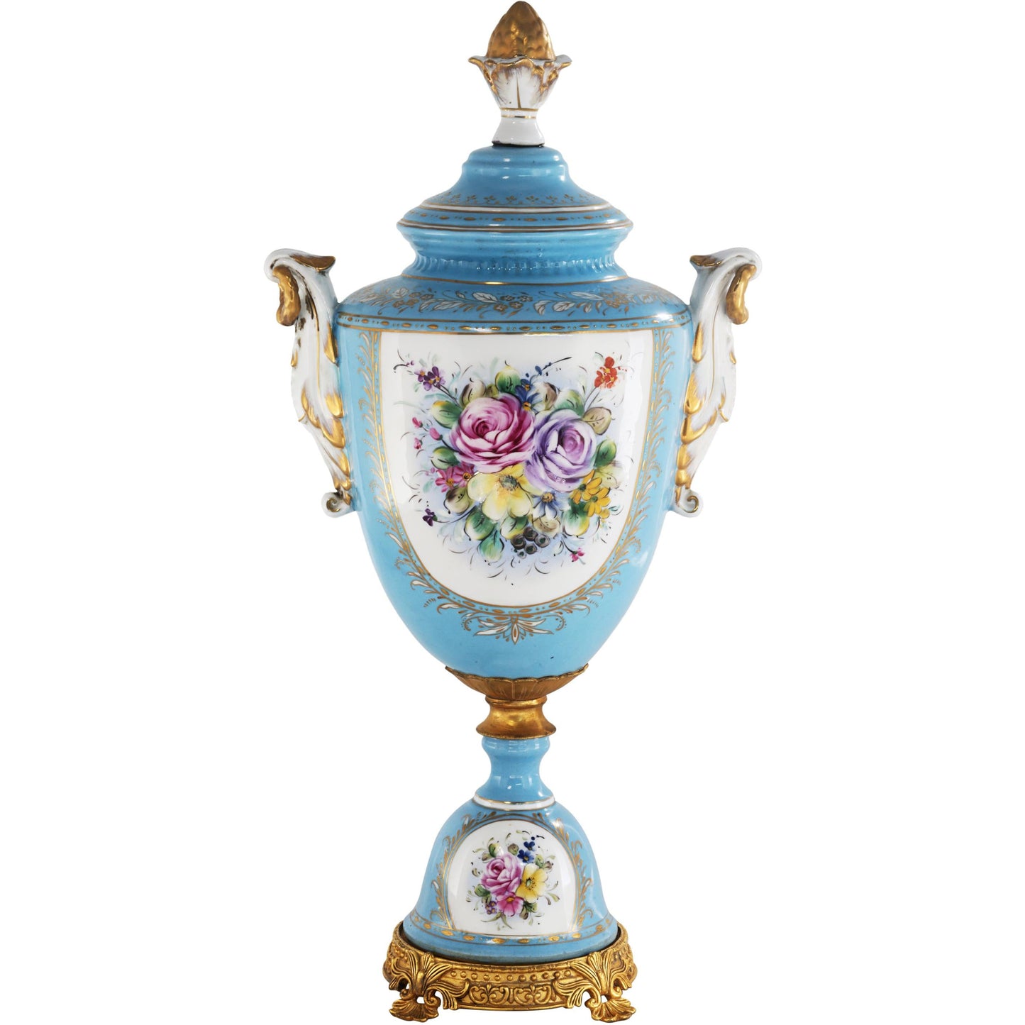 Tarro Floral Barroco Porcelana