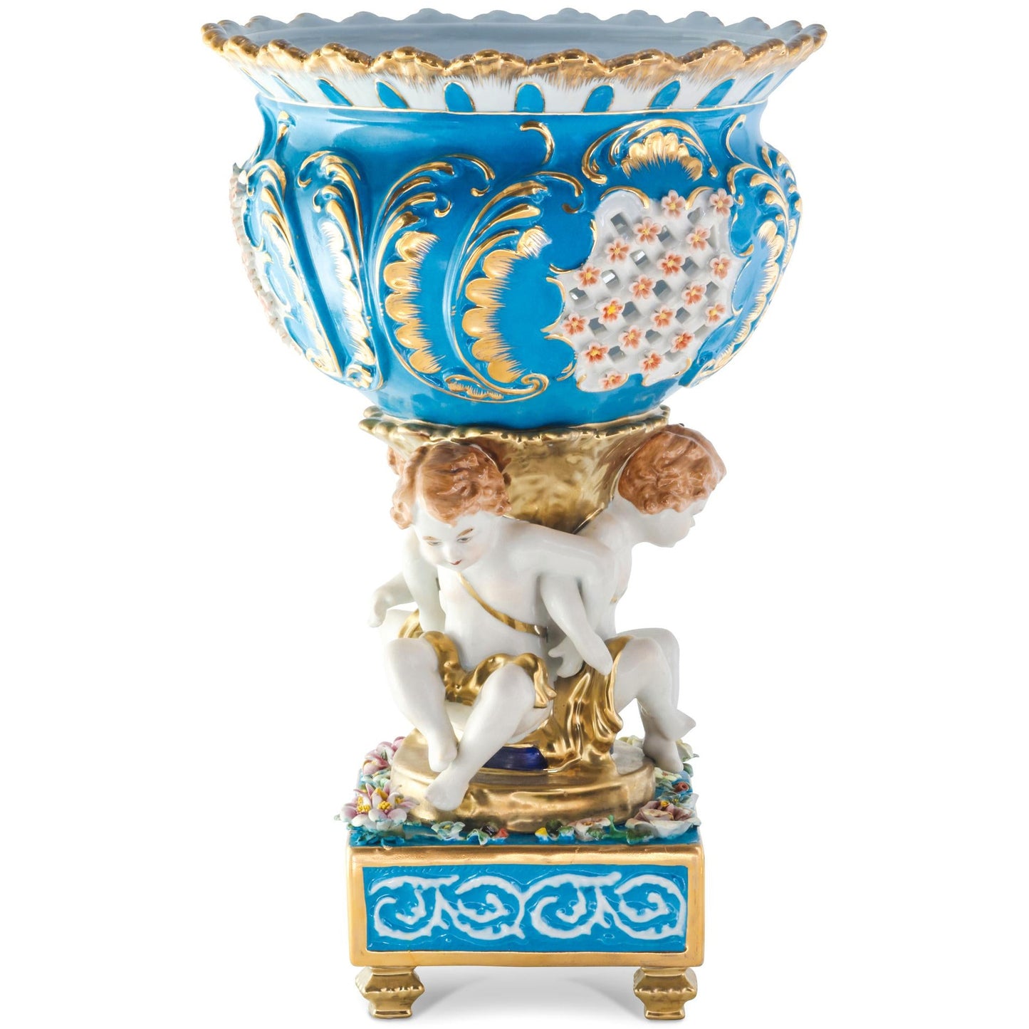 Blue Cherub Fruit Bowl