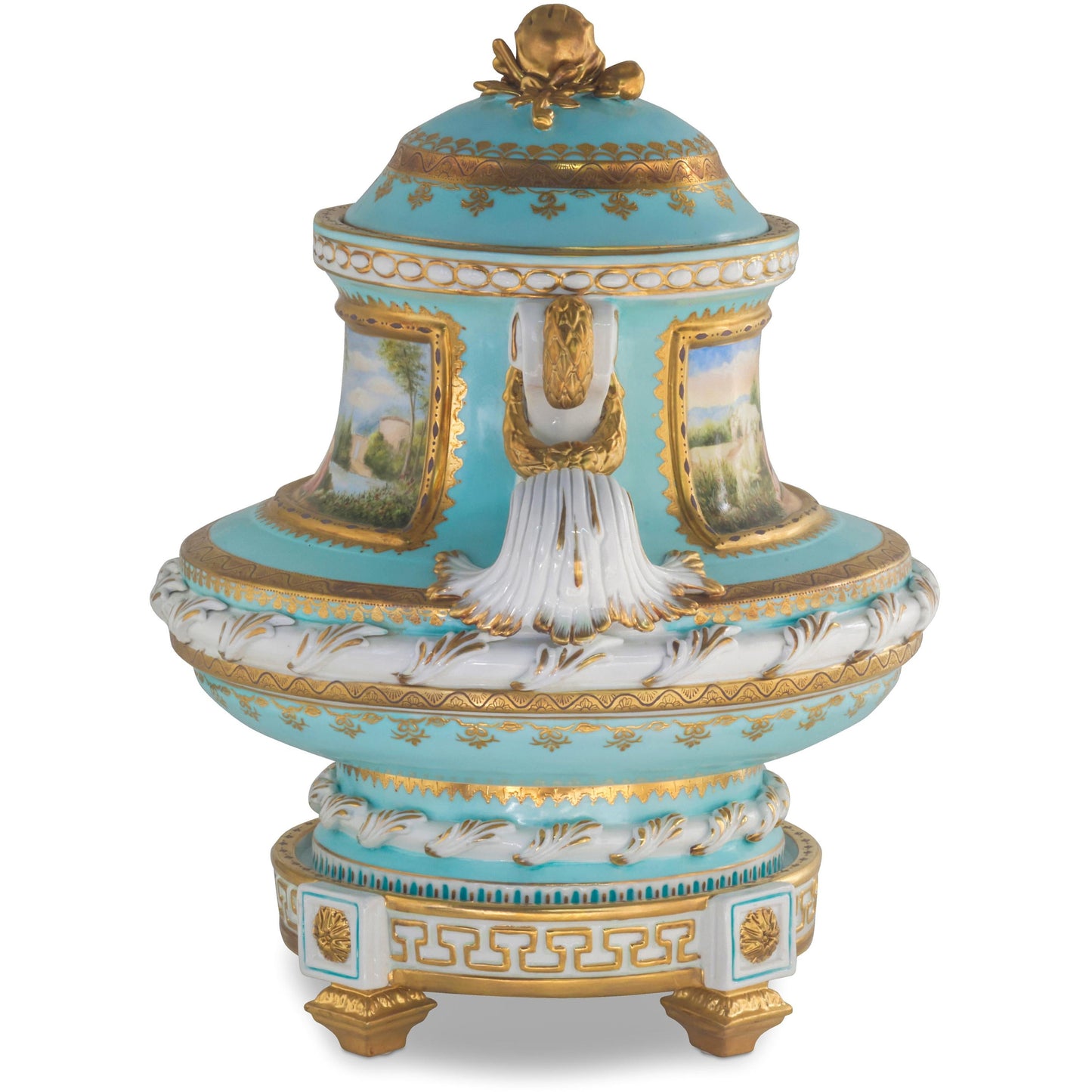 Hermosa Jarra de Porcelana Pintada a Mano