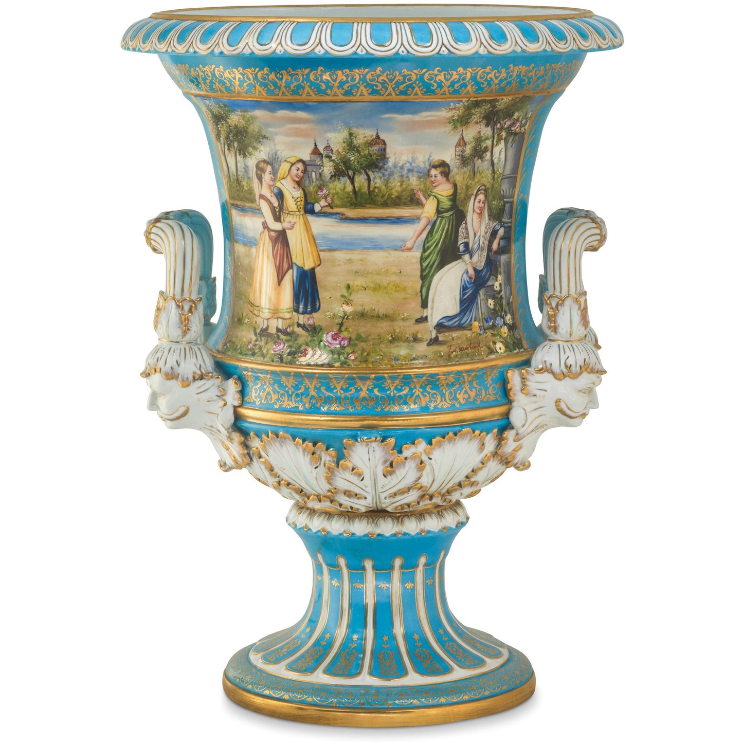 Large Rococo Krater Pot