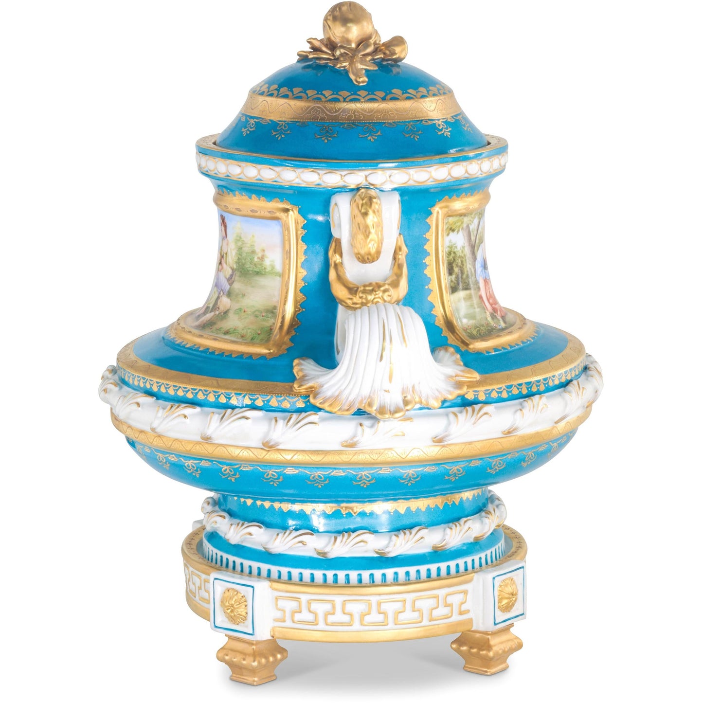 Hermosa Jarra de Porcelana Pintada a Mano