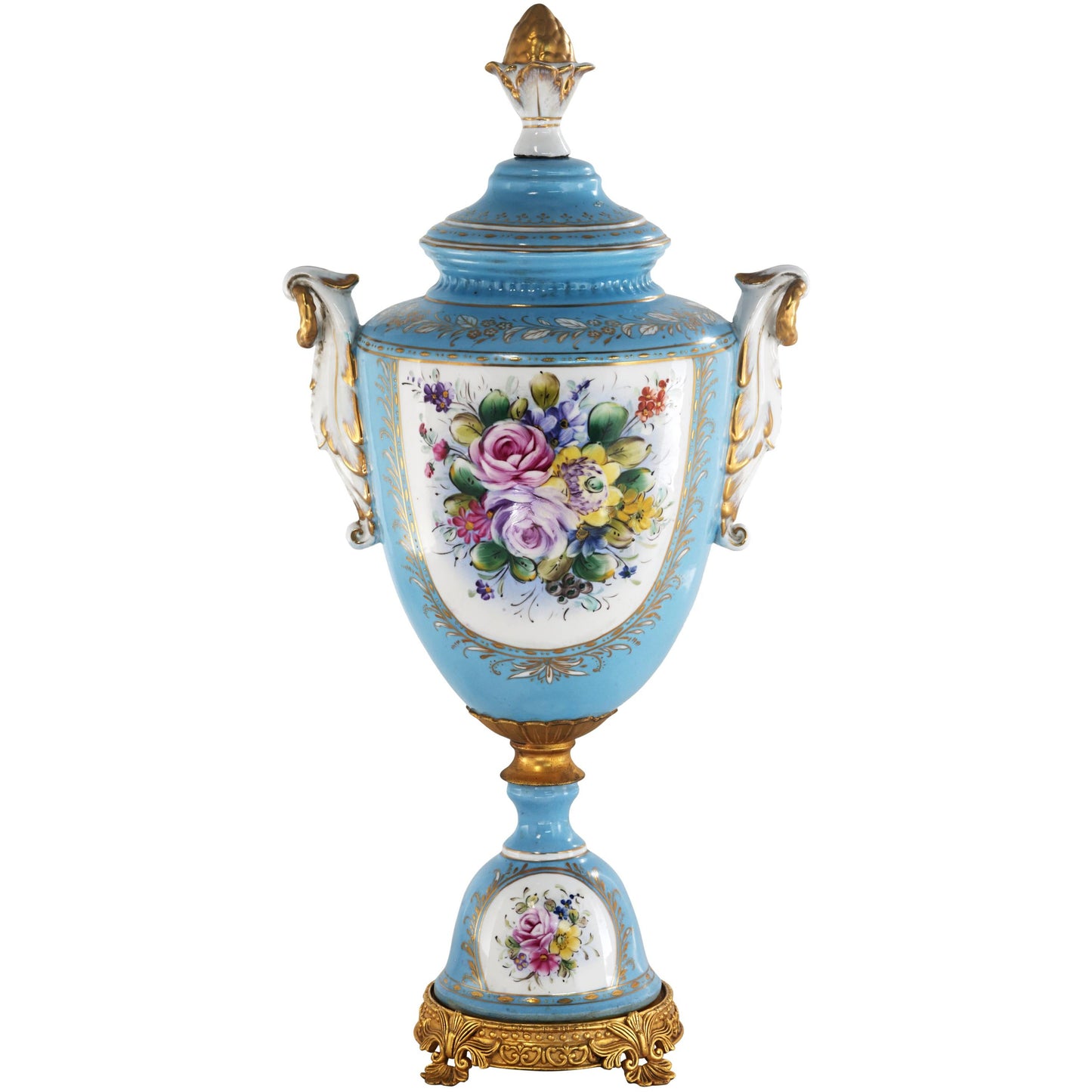 Tarro Floral Barroco Porcelana