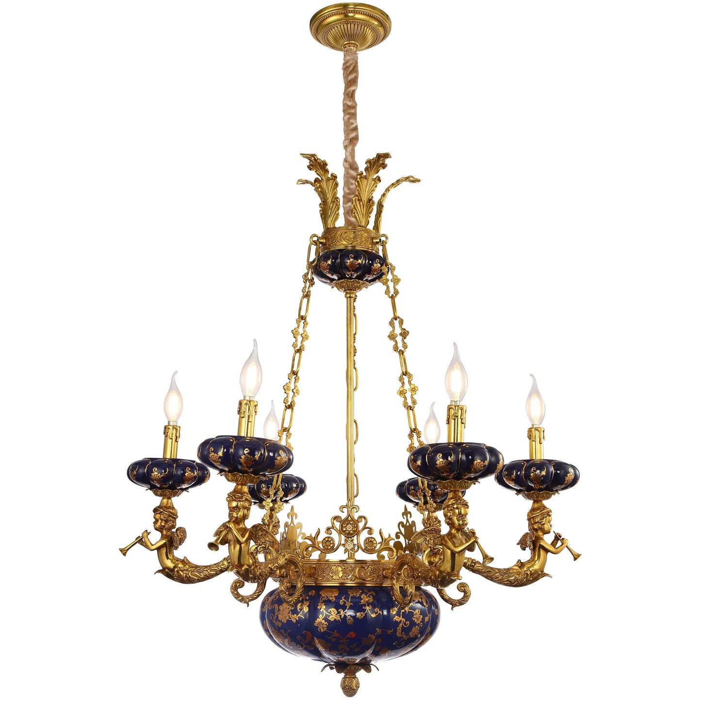 Louis XVI Style Cherub Chandelier
