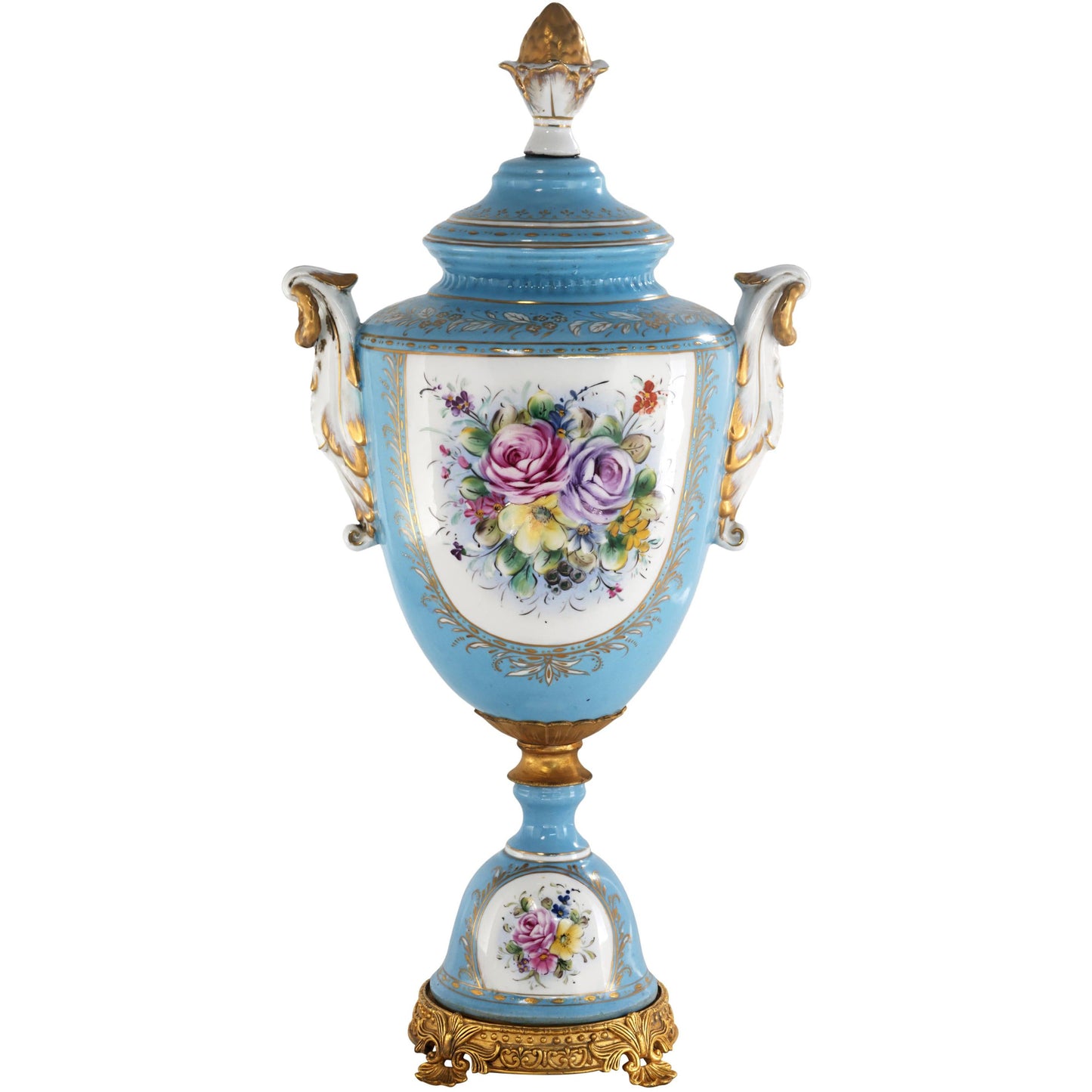 Tarro Floral Barroco Porcelana