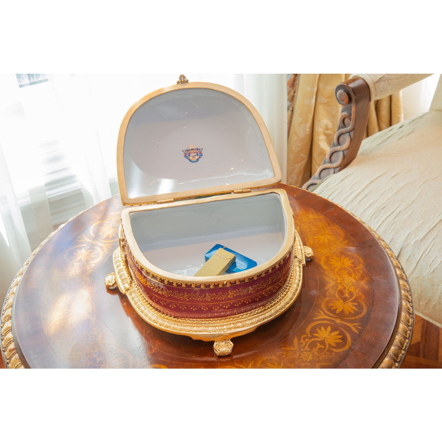 Hand-painted Porcelain Storage Box