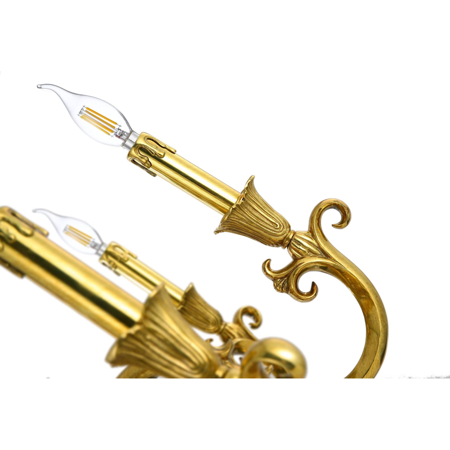 Floral Brass Chandelier