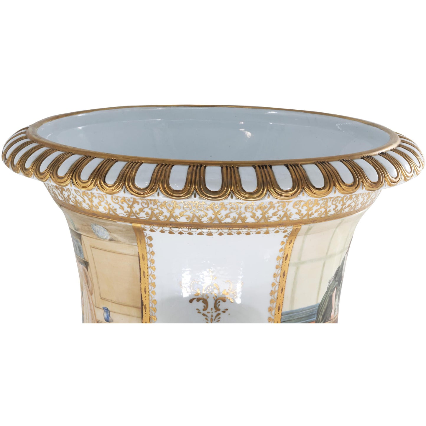 Olla Krater Blanca Grande