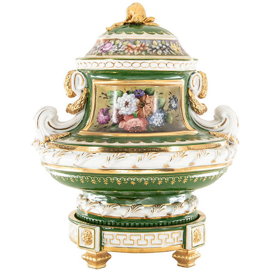 Hermosa Jarra de Porcelana Pintada a Mano