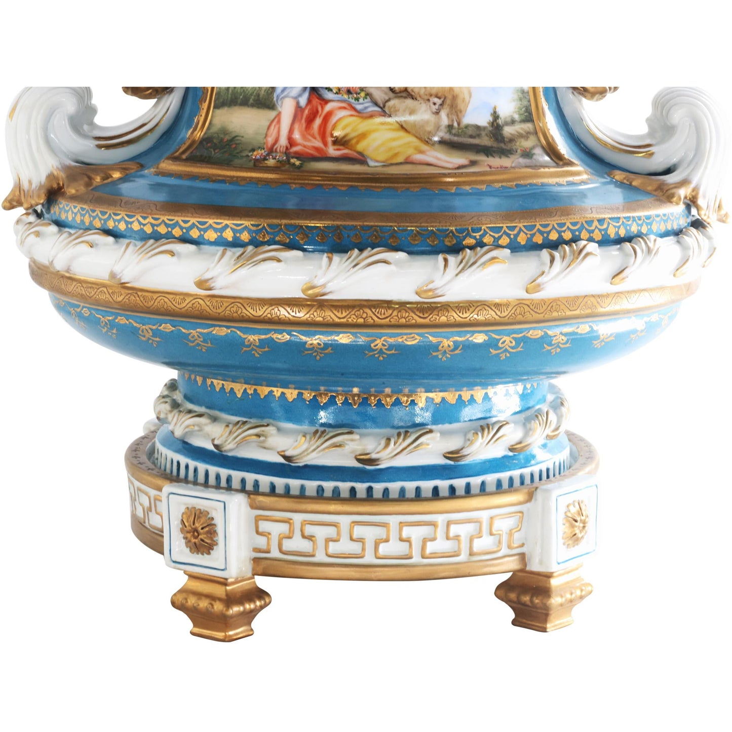 Hermosa Jarra de Porcelana Pintada a Mano