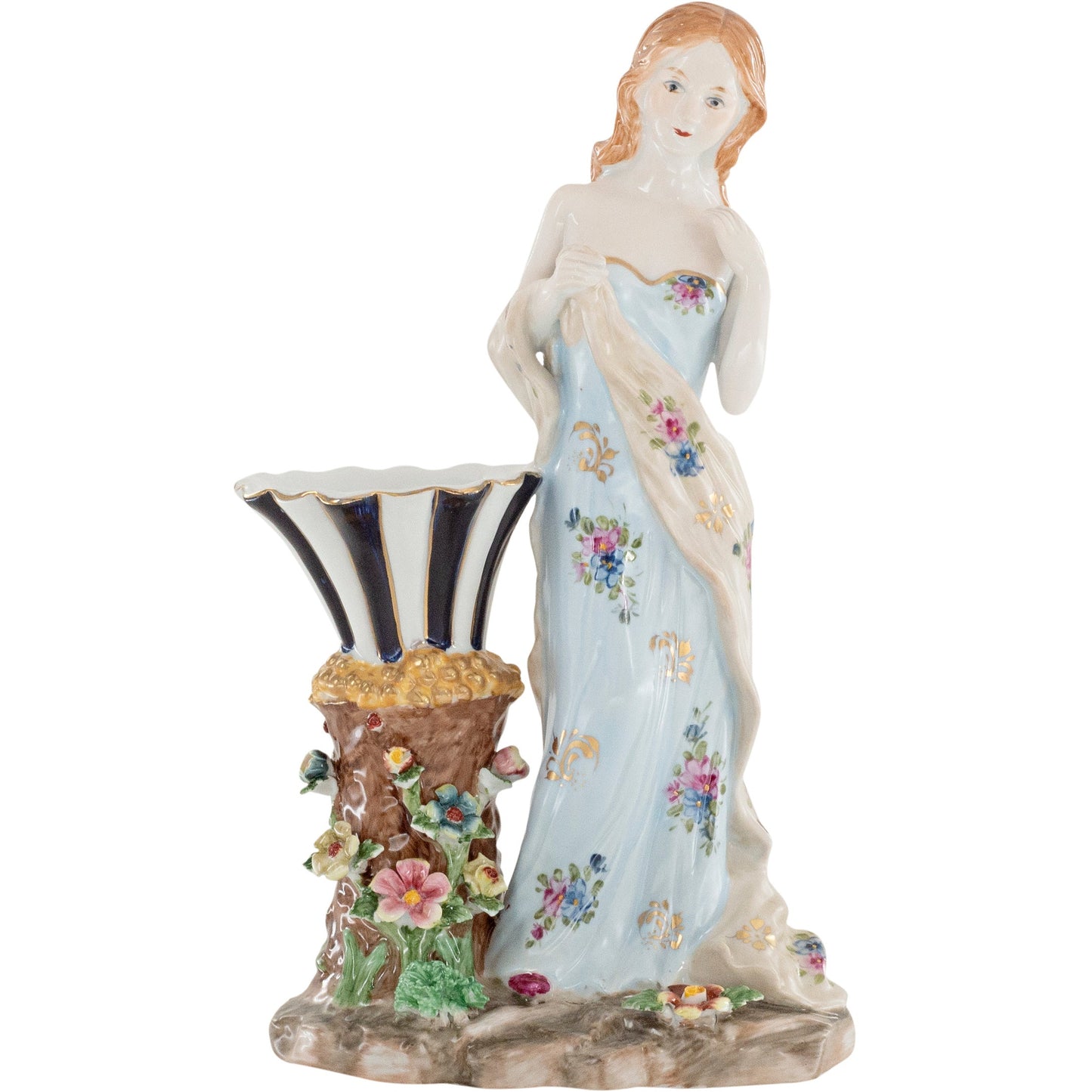Florero de estatuilla de señora