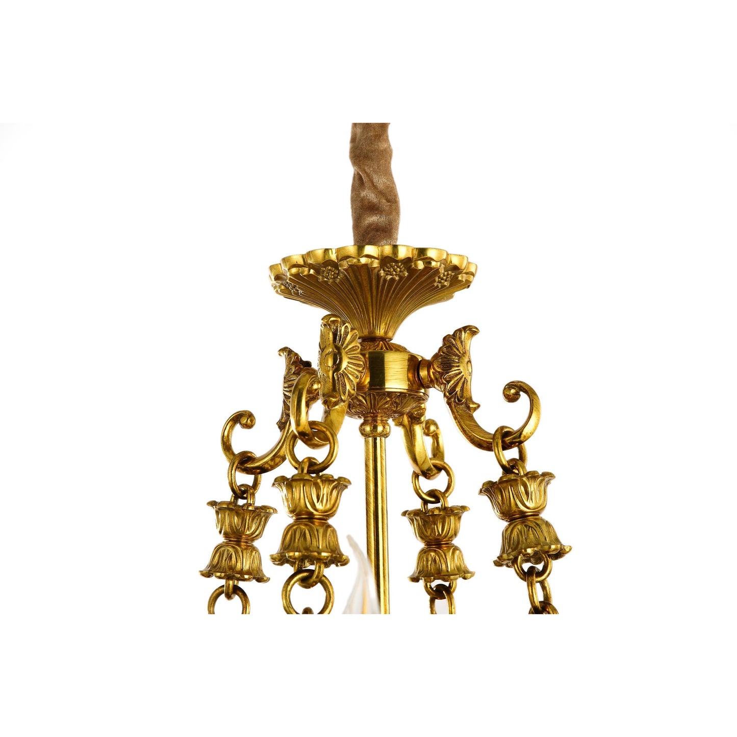 Floral Brass Chandelier
