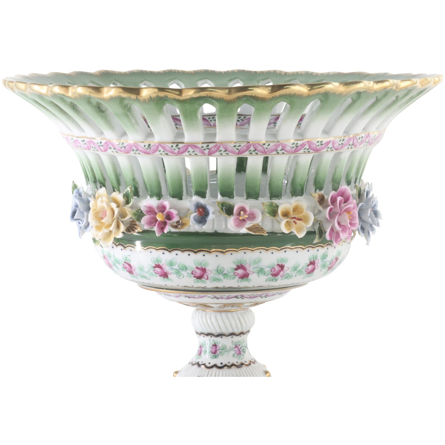 Green Floral Bowl