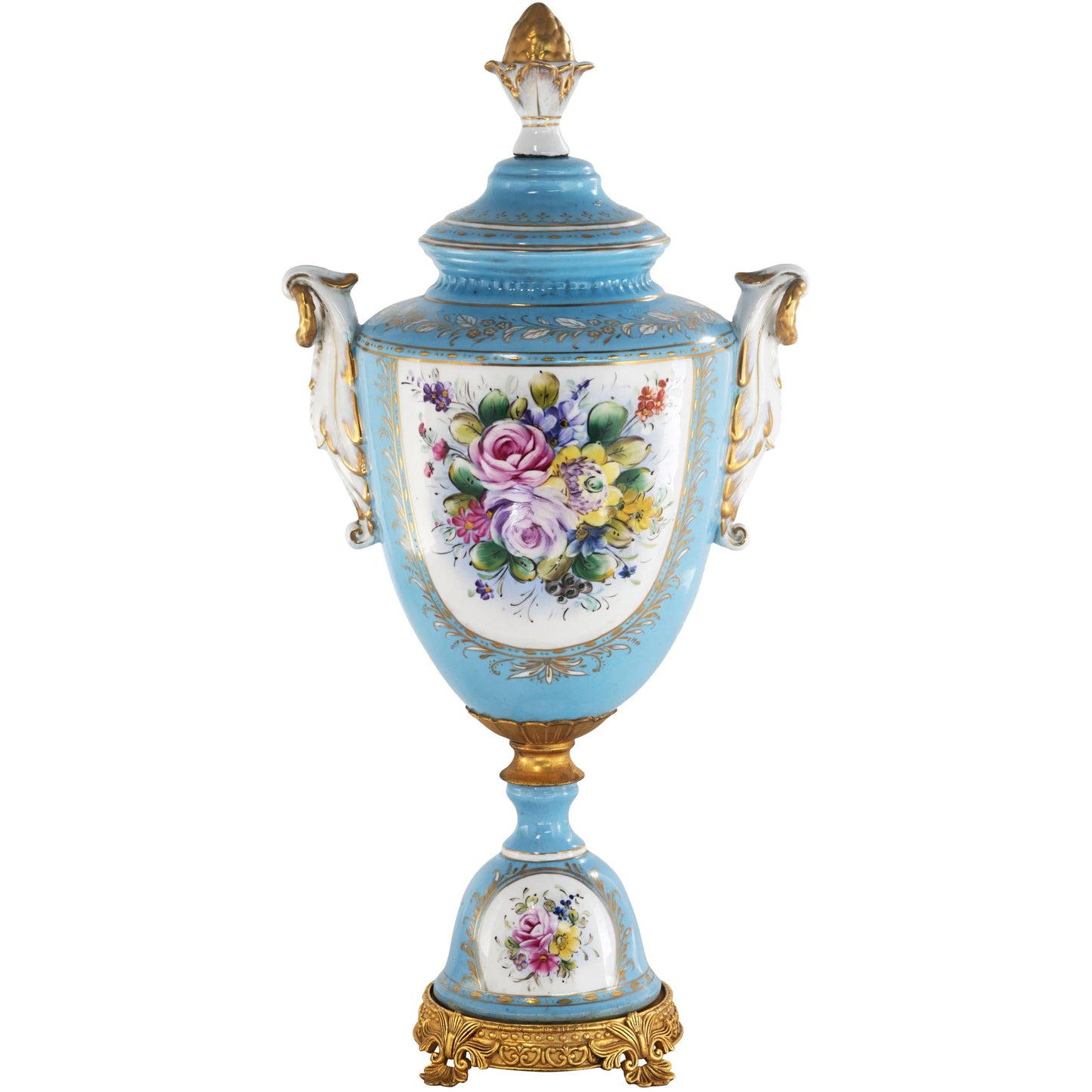 Tarro Floral Barroco Porcelana