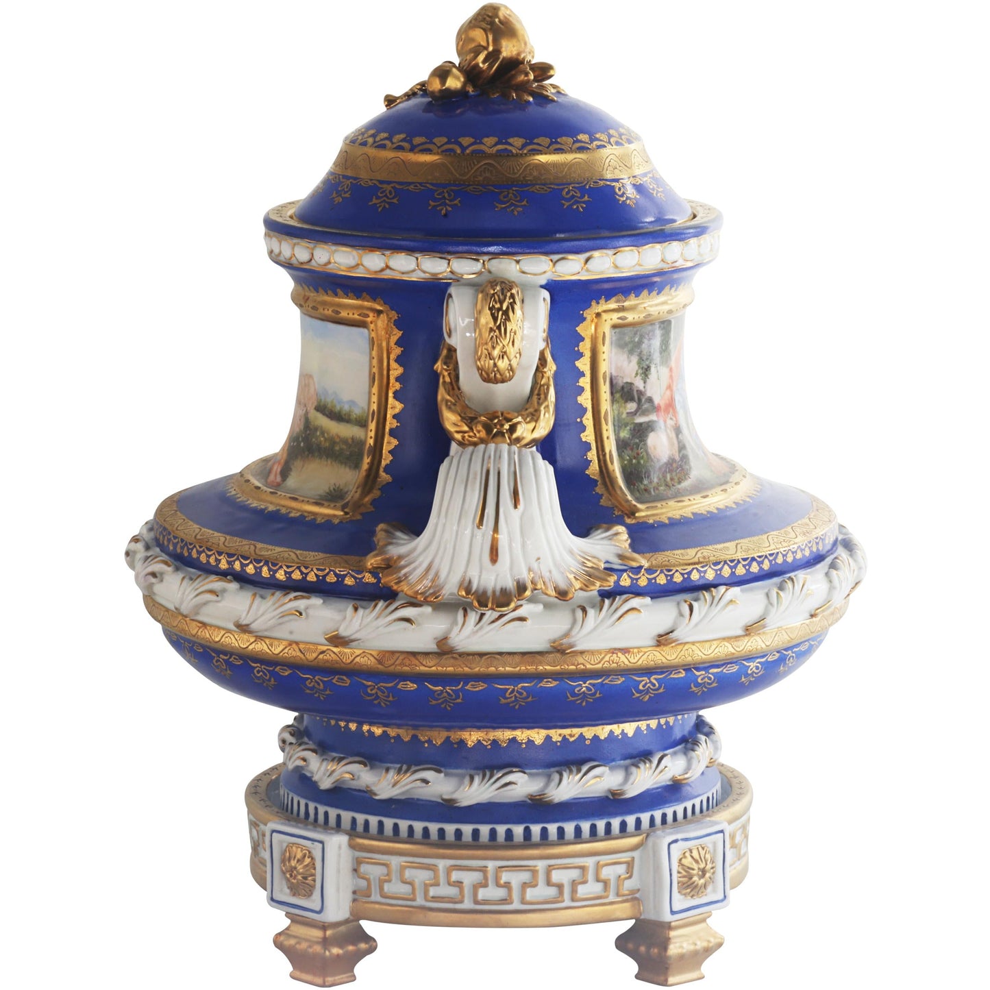 Hermosa Jarra de Porcelana Pintada a Mano