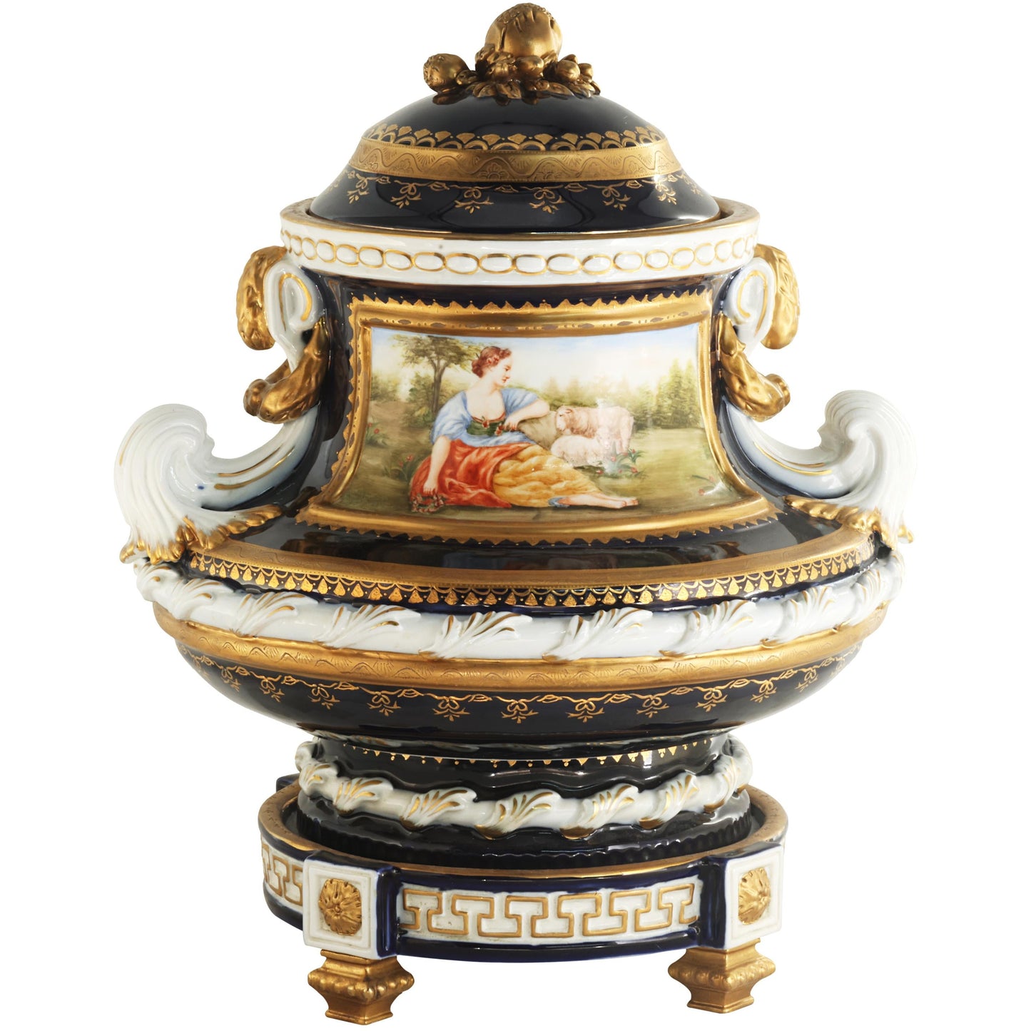 Gorgeous Hand Painted Porcelain Jar