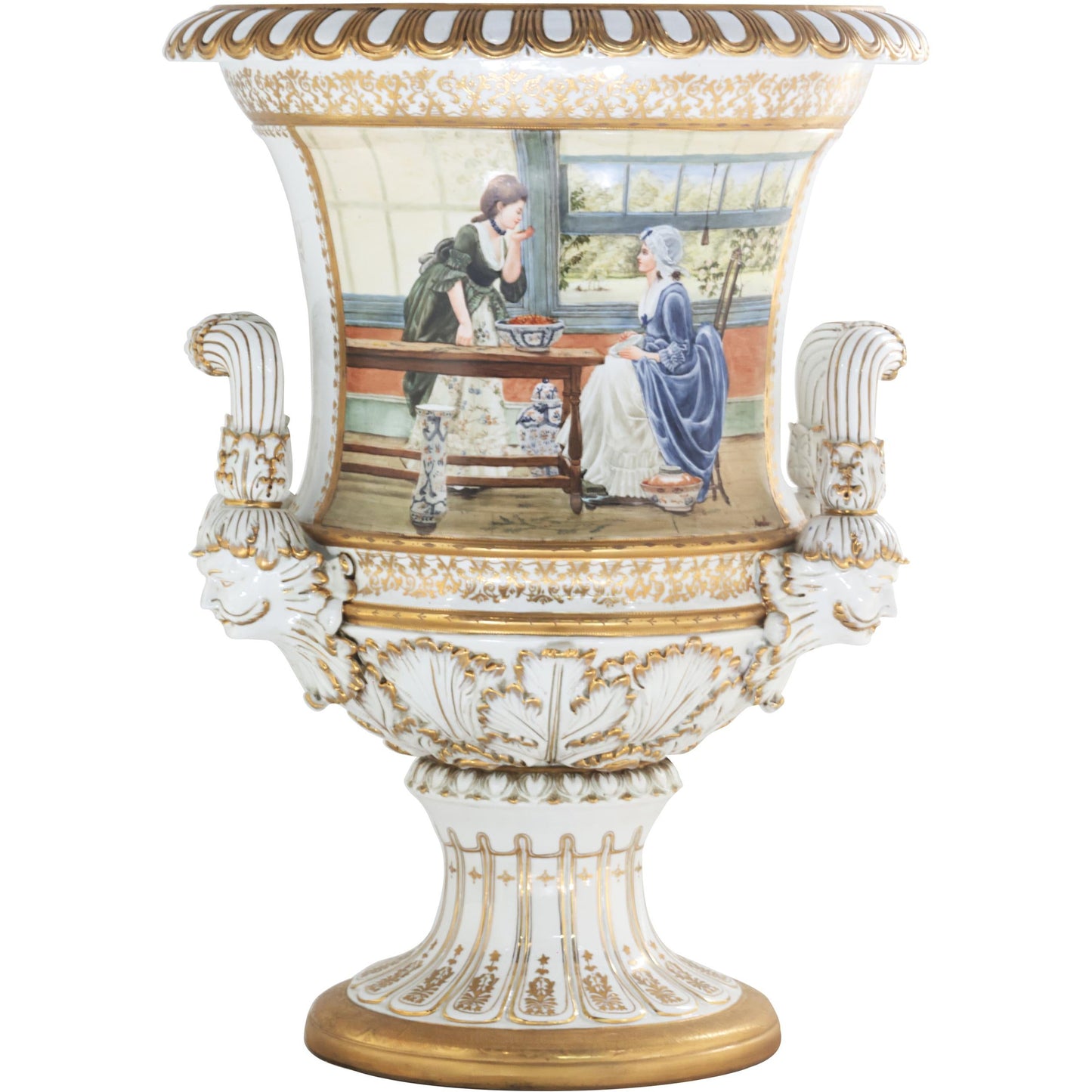 Olla Krater Blanca Grande