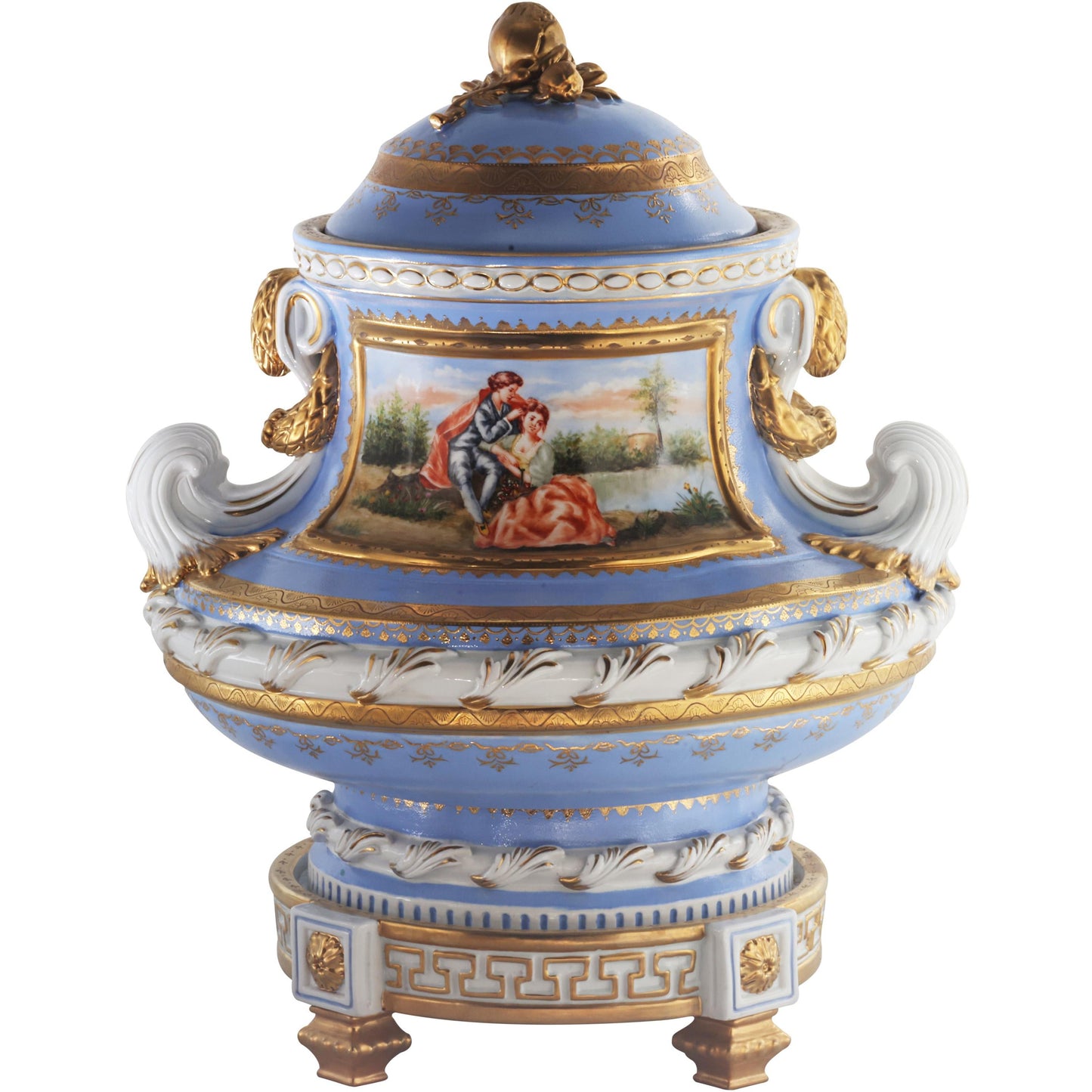 Gorgeous Hand Painted Porcelain Jar