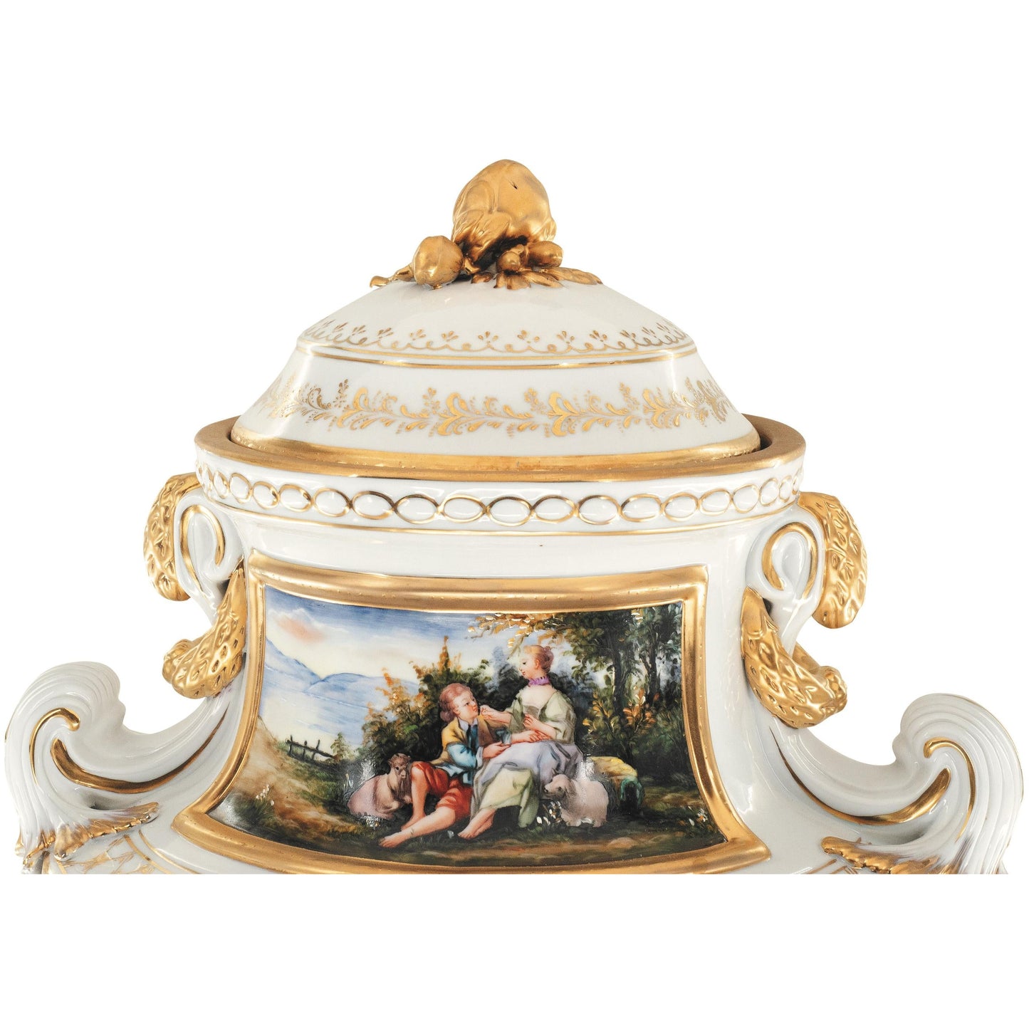 Hermosa Jarra de Porcelana Pintada a Mano