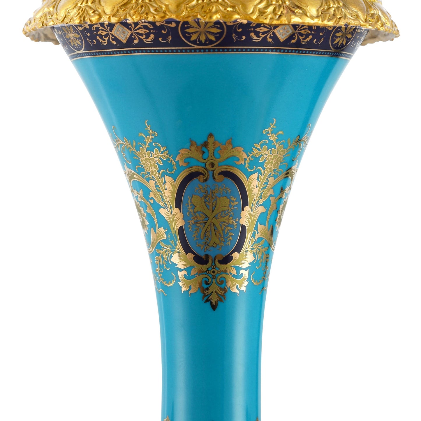 DECOELEVEN ™ Long Neck Vase with Cherub Handles