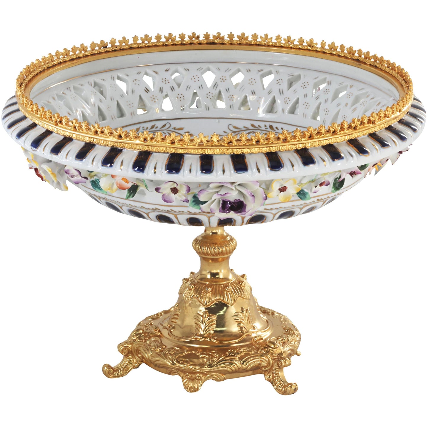 Blue Floral Bowl