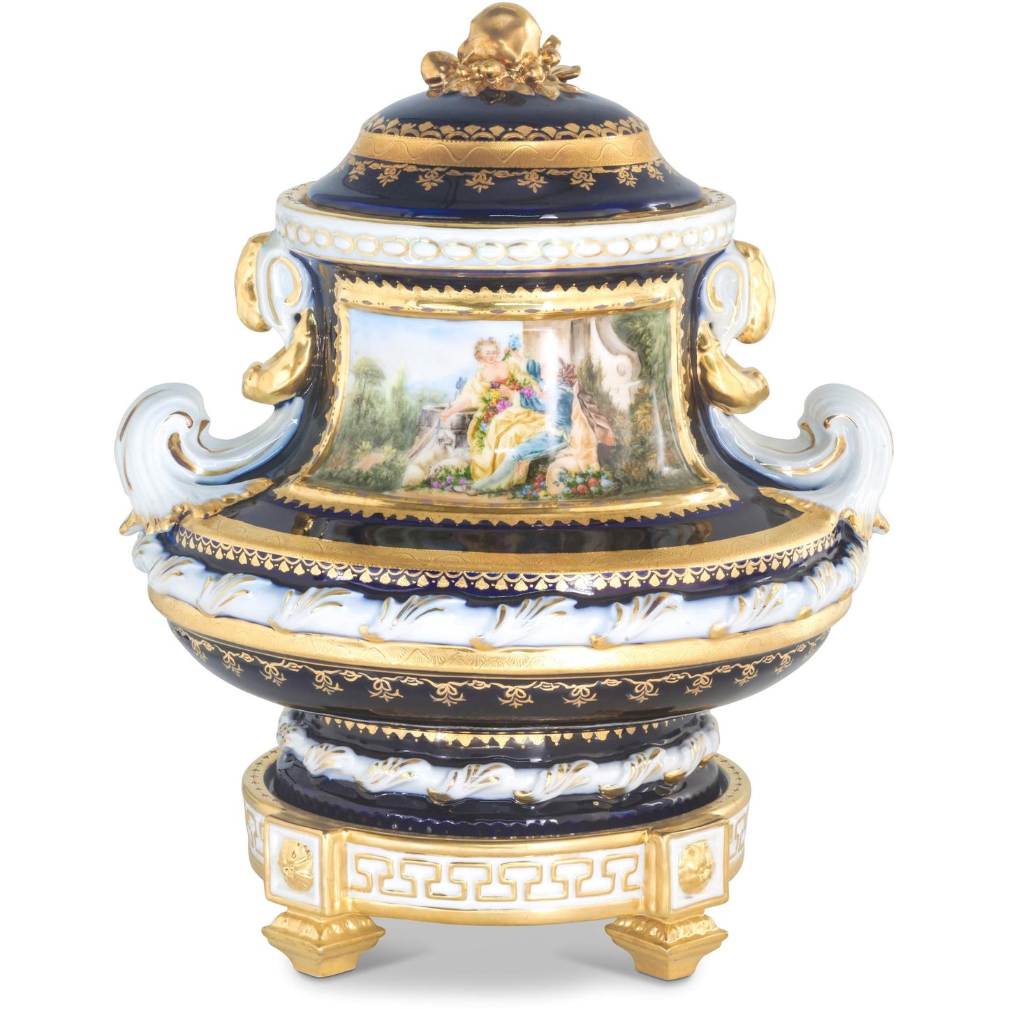 Gorgeous Hand Painted Porcelain Jar