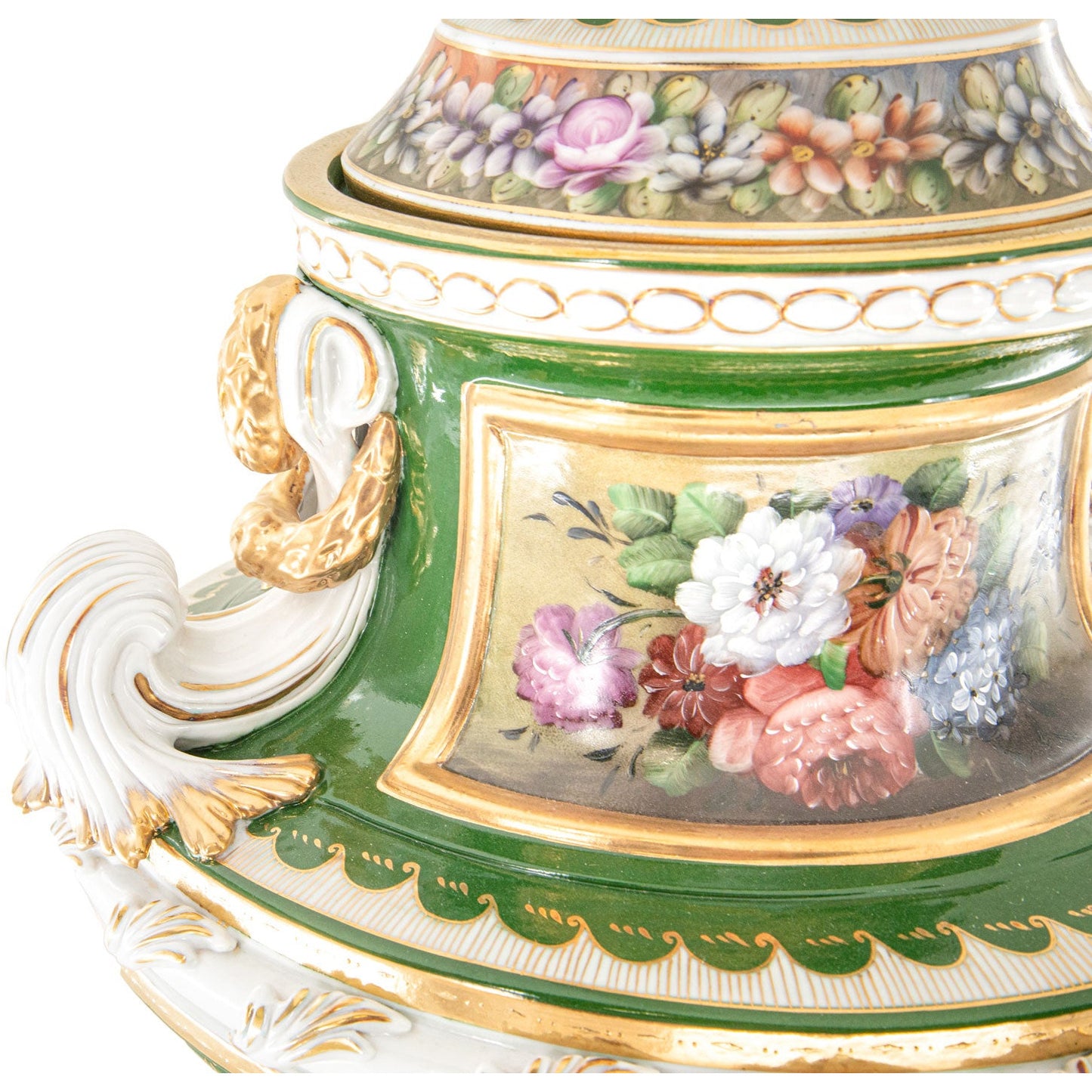 Hermosa Jarra de Porcelana Pintada a Mano