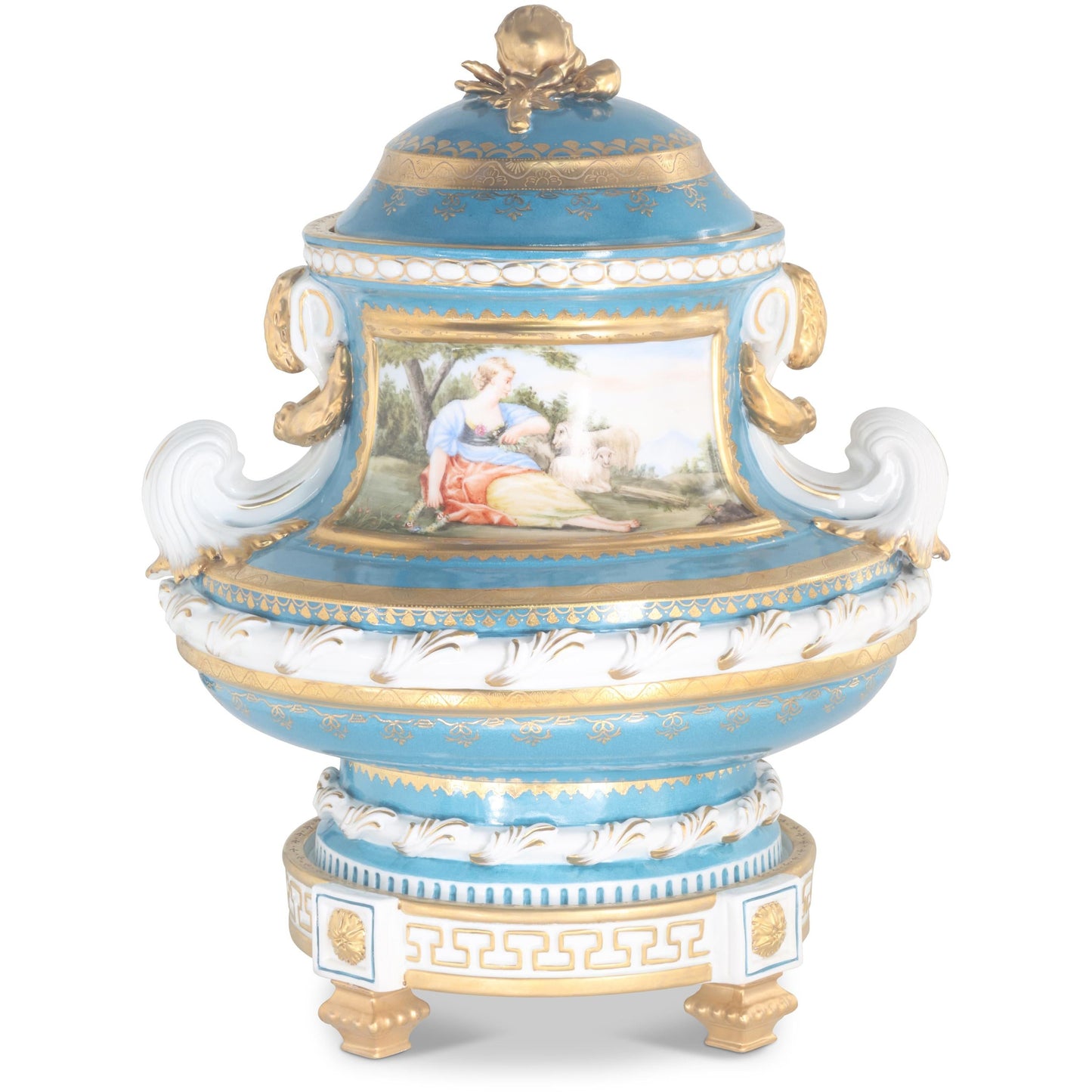 Gorgeous Hand Painted Porcelain Jar
